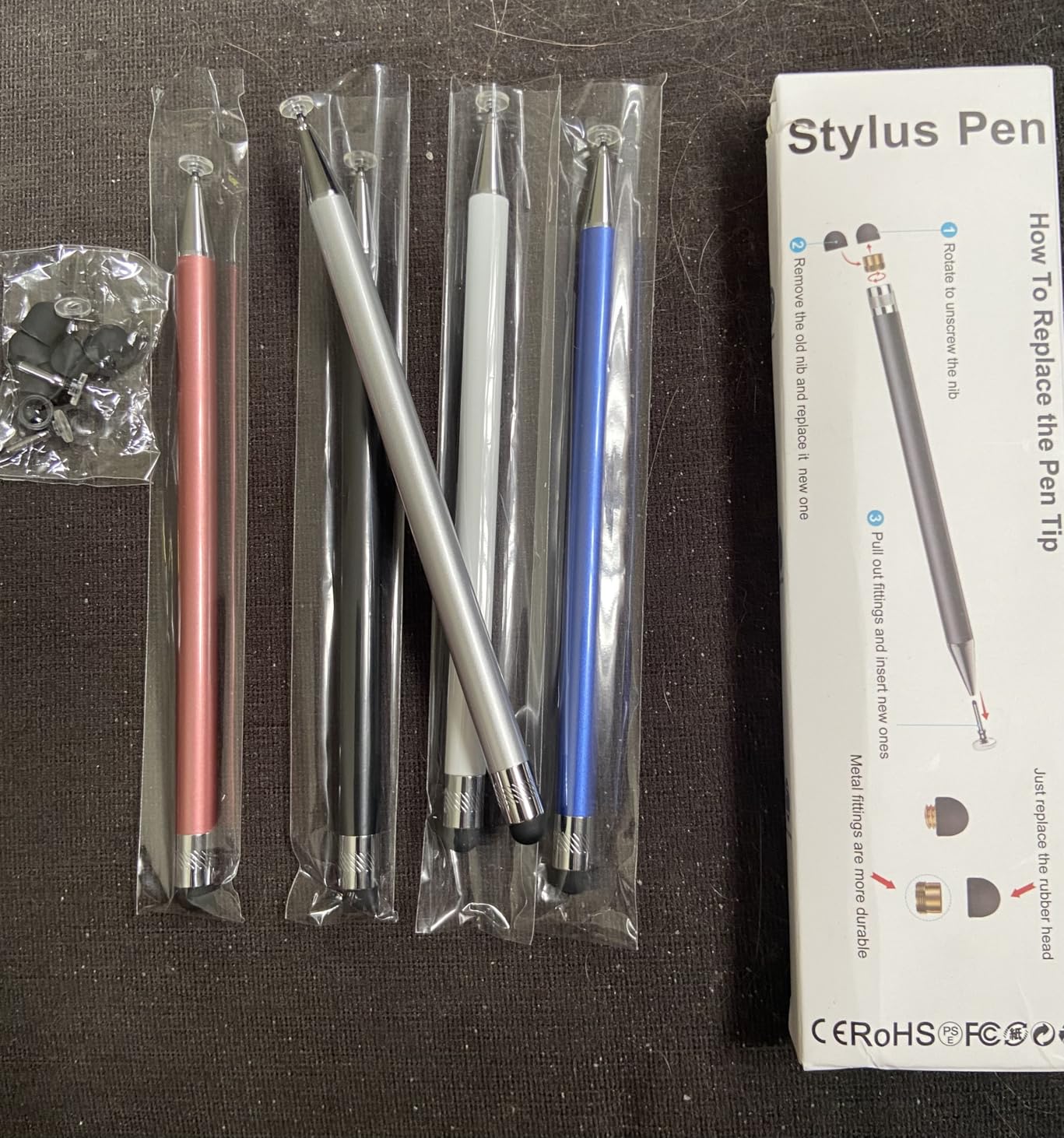 Bopomofo Stylus (5 Pcs), 2-in-1 Stylus Pen for Touchscreen, Universal Stylus | High Sensitivity, Metal Barrel Disc & Rubber Tip, No Charging, Suitable for Nintendo Switch/iPhone/iPad/Android Tablets customer photo 2