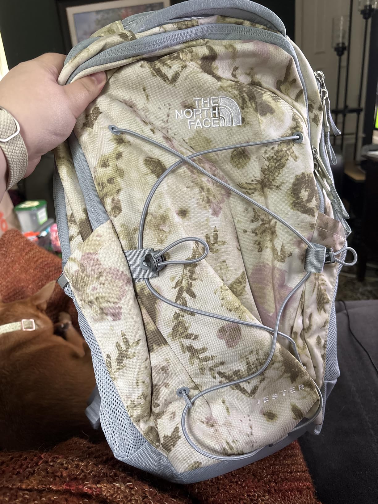 The North Face Women's Jester Everyday Laptop Backpack - Commuter Travel Bag, Laptop Sleeve, Water-Repellent, Pink Moss, One Size customer photo 1