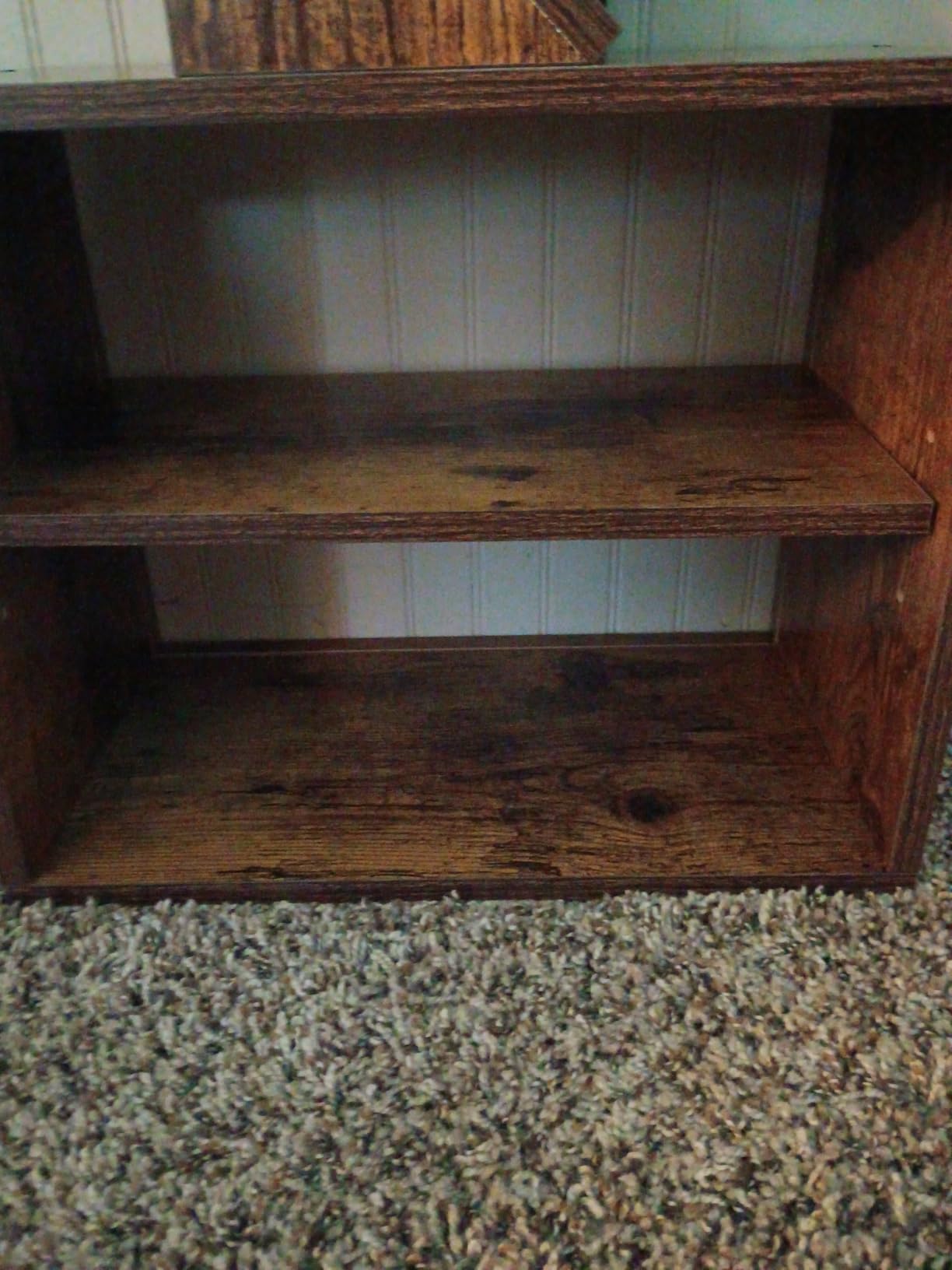 SUNMORY 6 Tier Tree Bookshelf, Small Bookcase with Storage Cabinet, Black customer photo 1