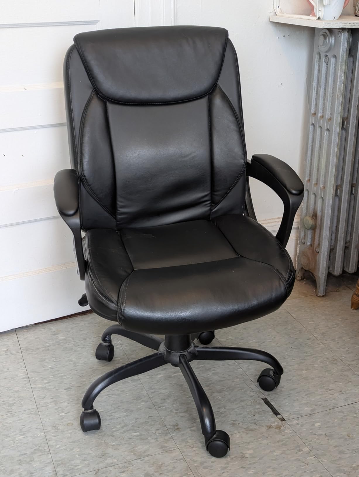 TRALT Office Chair - Ergonomic Desk Chair with Adjustable Lumbar Support, Mesh Computer Chair, Executive Chairs for Home Office Comfortable Lumbar Support, Black customer photo 1