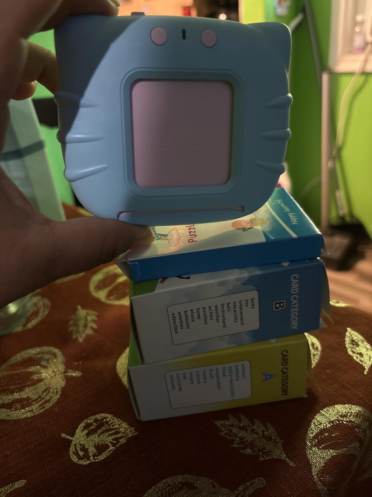 Airbition Talking Flash Cards for Toddlers 1 2 3 4 Year Olds, Montessori Language Learning Toys with 224 Words customer photo 1
