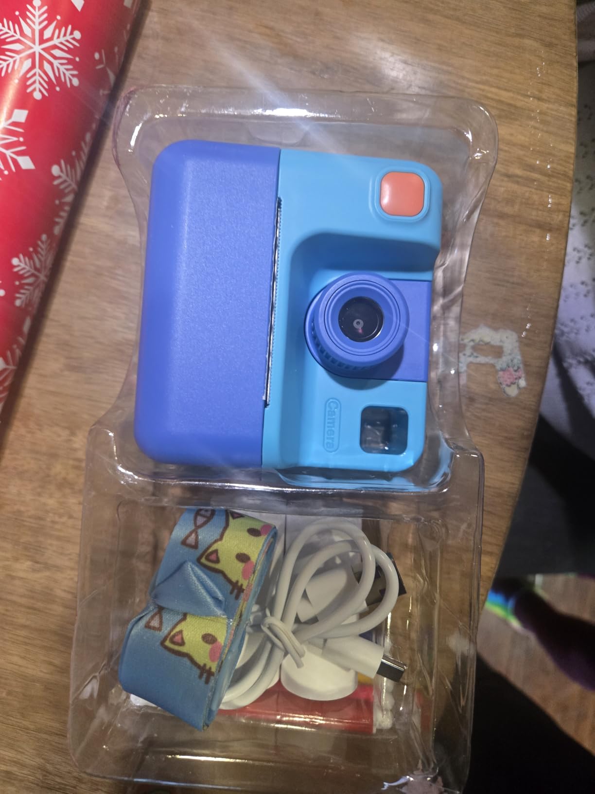 Kids Camera Instant Print, Christmas Birthday Gifts for Girl Boys 3-12 Years Old, FHD Selfie Digital Video Cameras Toddler 3 Rolls Print Paper & 32G Card (Blue) customer photo 1