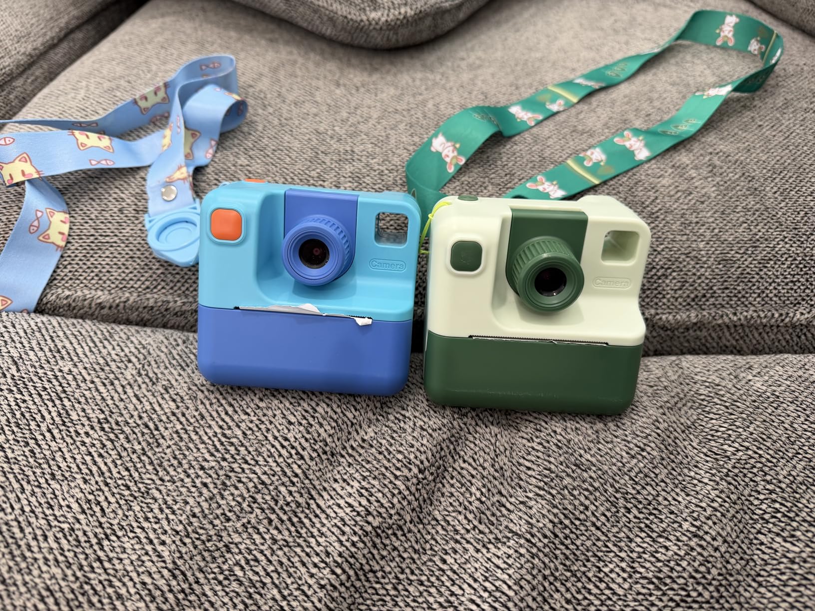Kids Camera Instant Print, Christmas Birthday Gifts for Girl Boys 3-12 Years Old, FHD Selfie Digital Video Cameras Toddler 3 Rolls Print Paper & 32G Card (Blue) customer photo 2