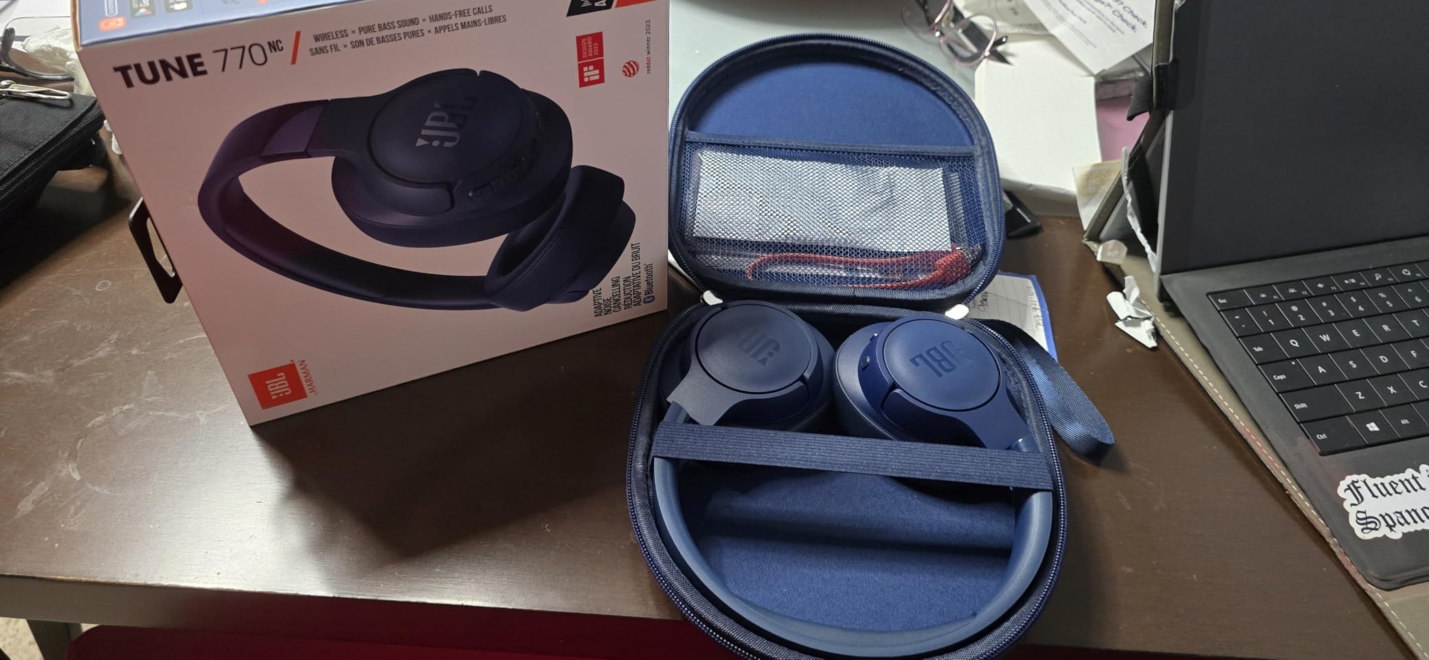 JBL Tune 770NC - Adaptive Noise Cancelling with Smart Ambient Wireless Over-Ear Headphones, Bluetooth 5.3, Up to 70H Battery Life with Speed Charge, Lightweight, Comfortable and Foldable Design customer photo 1
