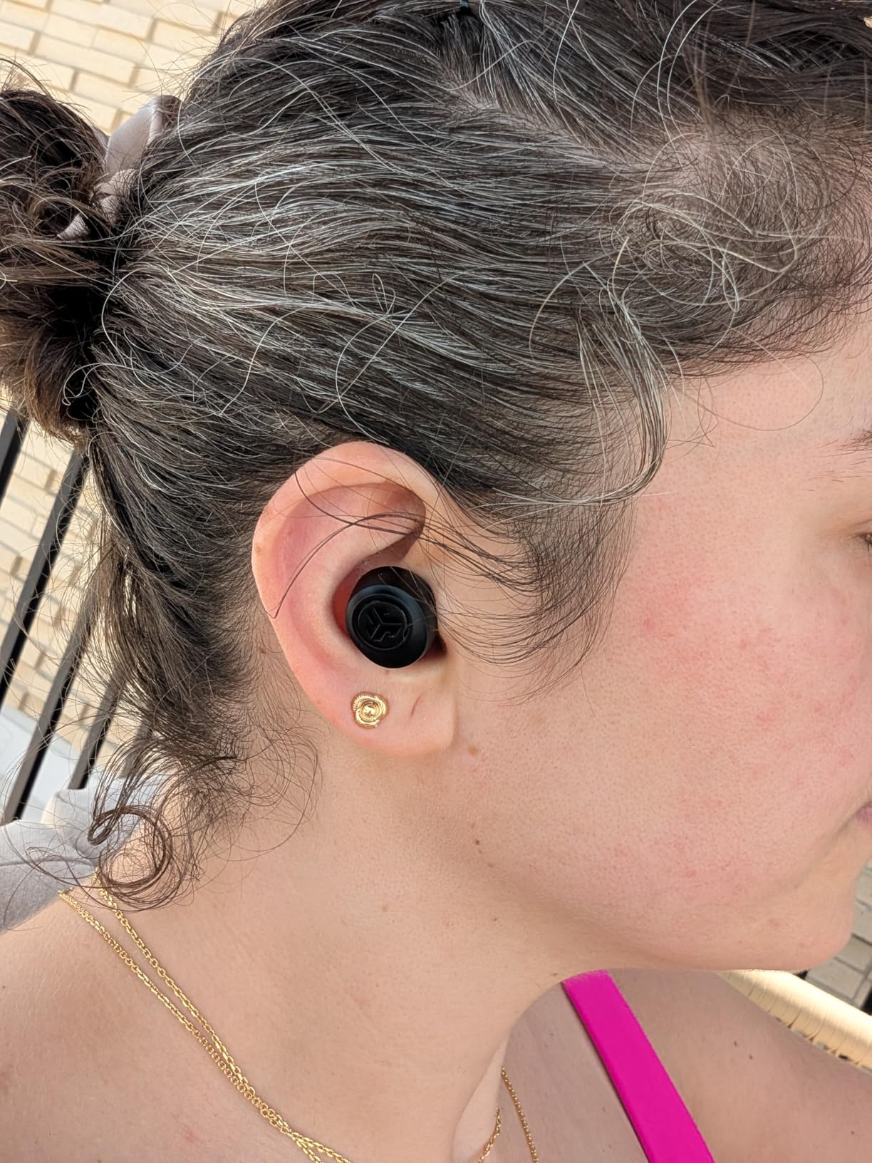 JLab Go Air Pop+ True Wireless Earbuds, in Ear Headphones, Bluetooth Earphones, 35H Playtime Ear Buds, Bluetooth Earbuds with Microphone, USB-C Charging Case, Dual Connect, EQ3 Sound, Black customer photo 2