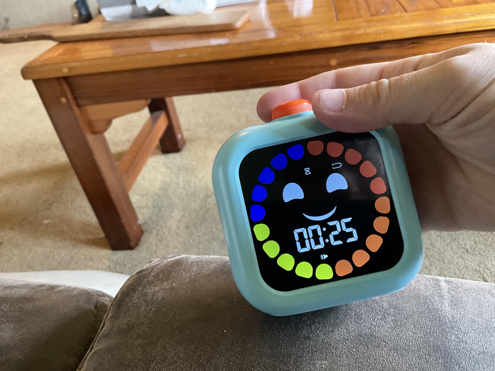 Digital Visual Timer for Kids - Rechargeable, Silent Count Up/Down for Calmer Routines - 99 Min Countdown Kids Timer for Classroom, Home & Therapy - Builds Focus & Independence customer photo 1