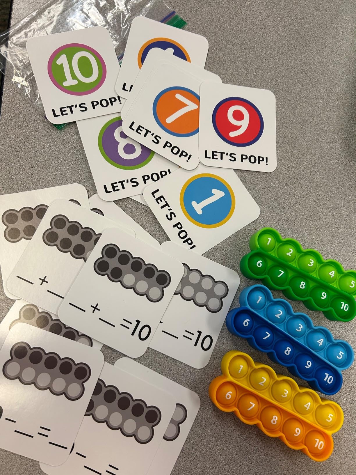 Joycat Ten-Frame Math Learning Tools for Elementary-24 Ten Frames and 20 Task Cards Math Counting Game for Preschool Kindergarten Classroom Learning Activities Kids Ages 3-5 customer photo 1