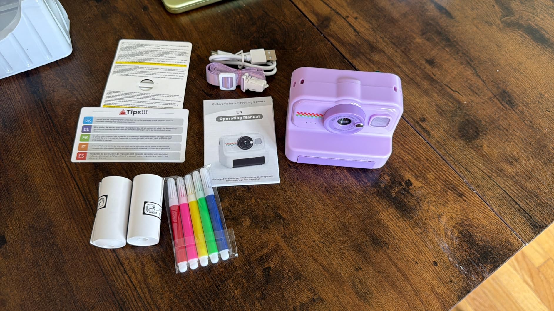 HiMont Kids Instant Print Camera, 1080P HD Kids Camera Instant Print with 3 Rolls Print Paper & 32GB Card, Ideal Kid Toys Gifts for Boys & Girls Age 3-14 (Black) customer photo 1