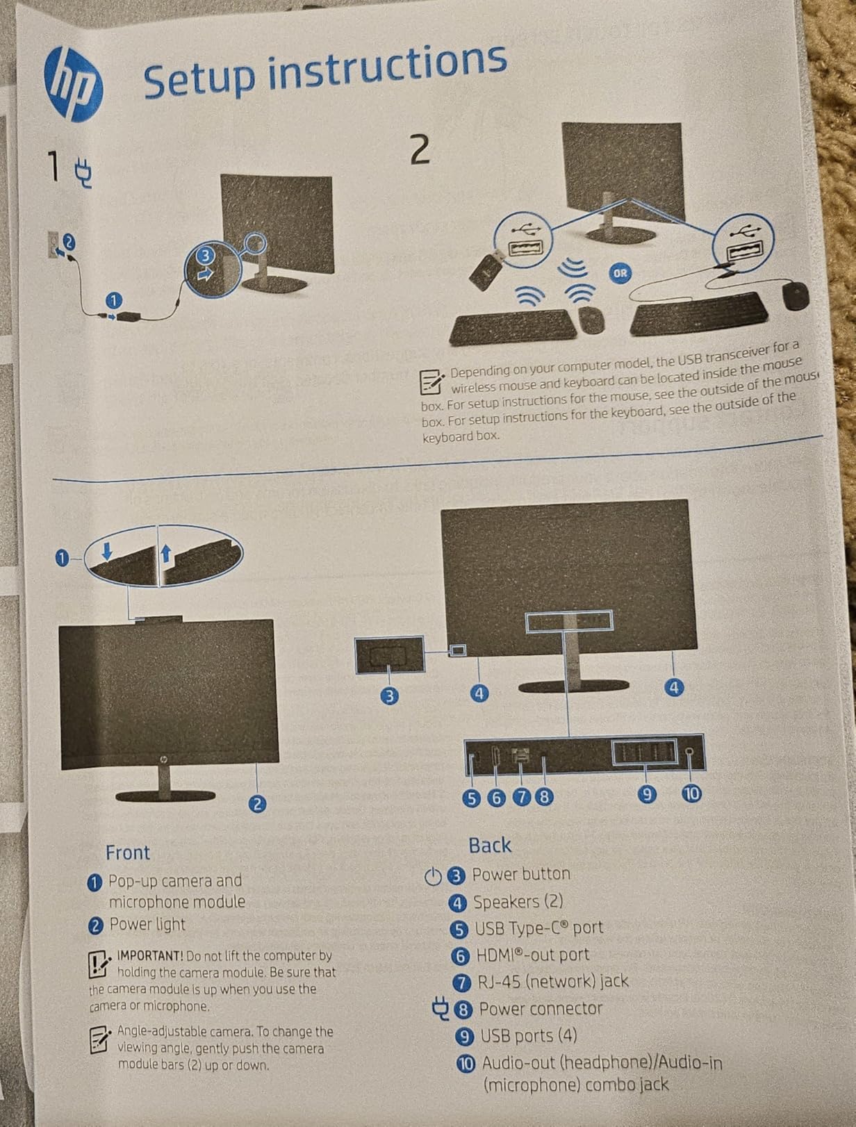 HP 24 inch All-in-One Desktop PC, FHD Display, AMD Ryzen 7 7730U, 16GB RAM, 512GB SSD, AMD Radeon Graphics, Windows 11 Home (2024) customer photo 2