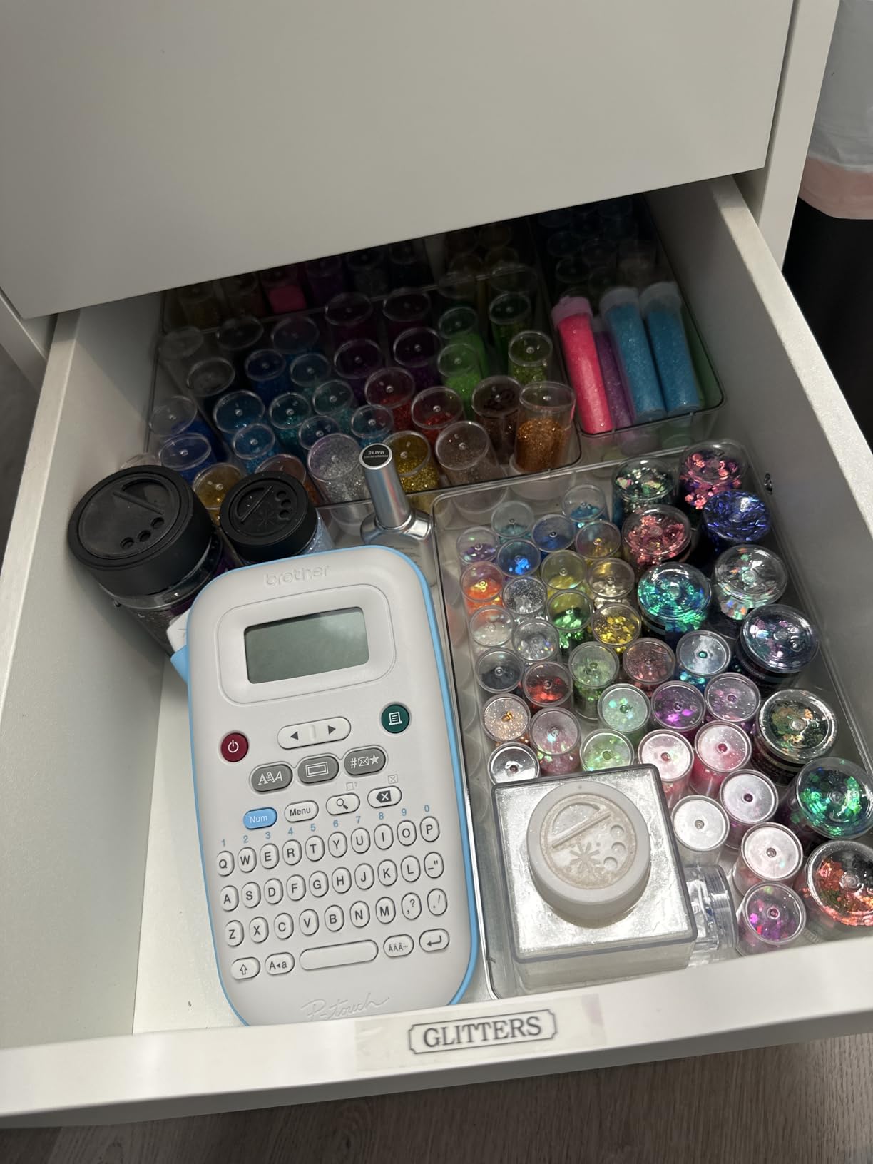 Brother P-Touch PT-N10 Personal Handheld Label Maker, Portable and Prints, P-Touch Btag ~1/2 inch (12mm) Wide Color Personalized Label Tapes customer photo 2
