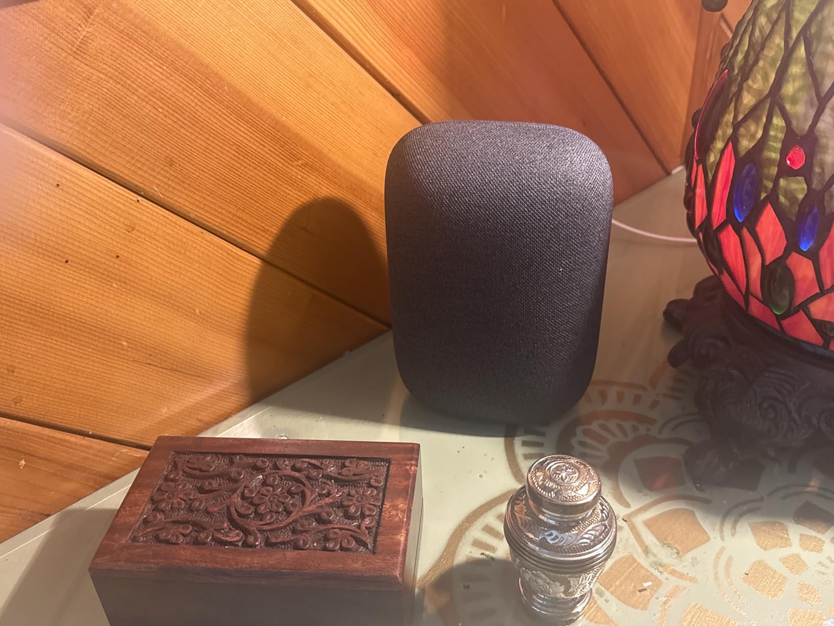 Google Audio Bluetooth Speaker - Wireless Music Streaming, Powerful Sound, Assistant Built-in, Wi-Fi and Bluetooth, Stereo Pairing (Charcoal) customer photo 1
