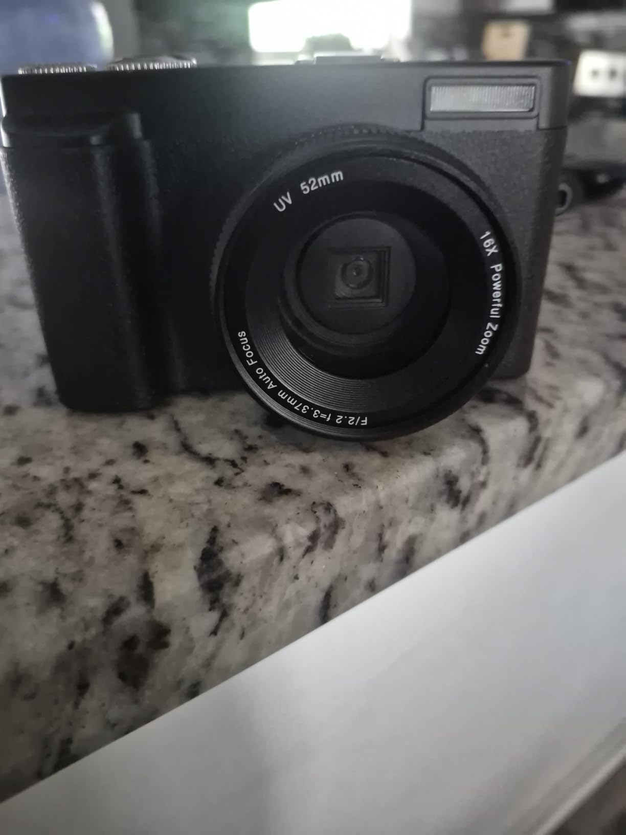Duluvulu 4K Digital Camera for Photography Autofocus, 48MP Vlogging Camera for YouTube with SD Card, 2 Batteries, 3