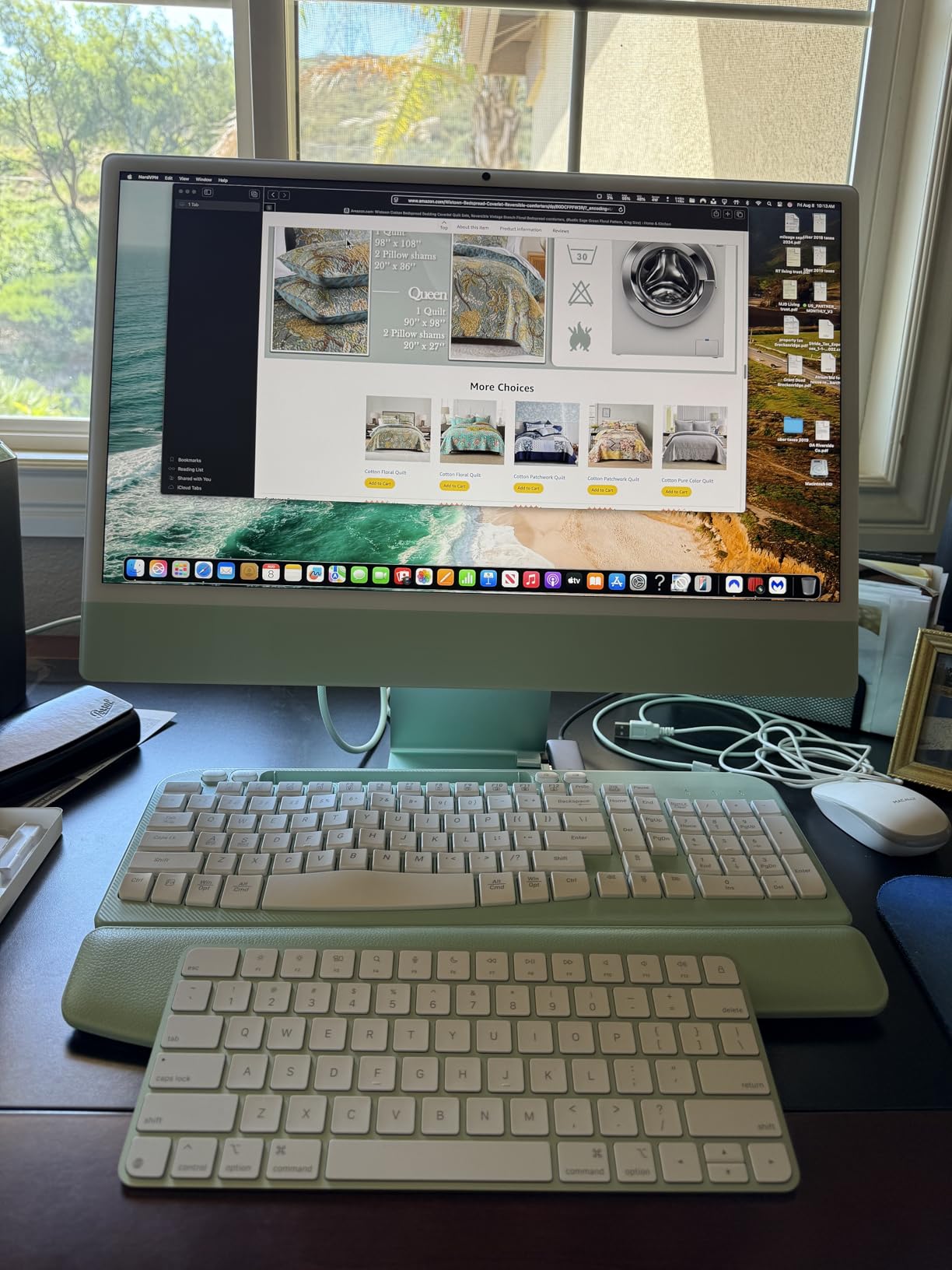 2024 iMac All-in-One Desktop Computer with M4 chip, 8-core CPU and 8-core GPU, Built for Apple Intelligence, 24-inch Retina Display, 16GB Unified Memory, 256GB SSD Storage; Blue customer photo 2