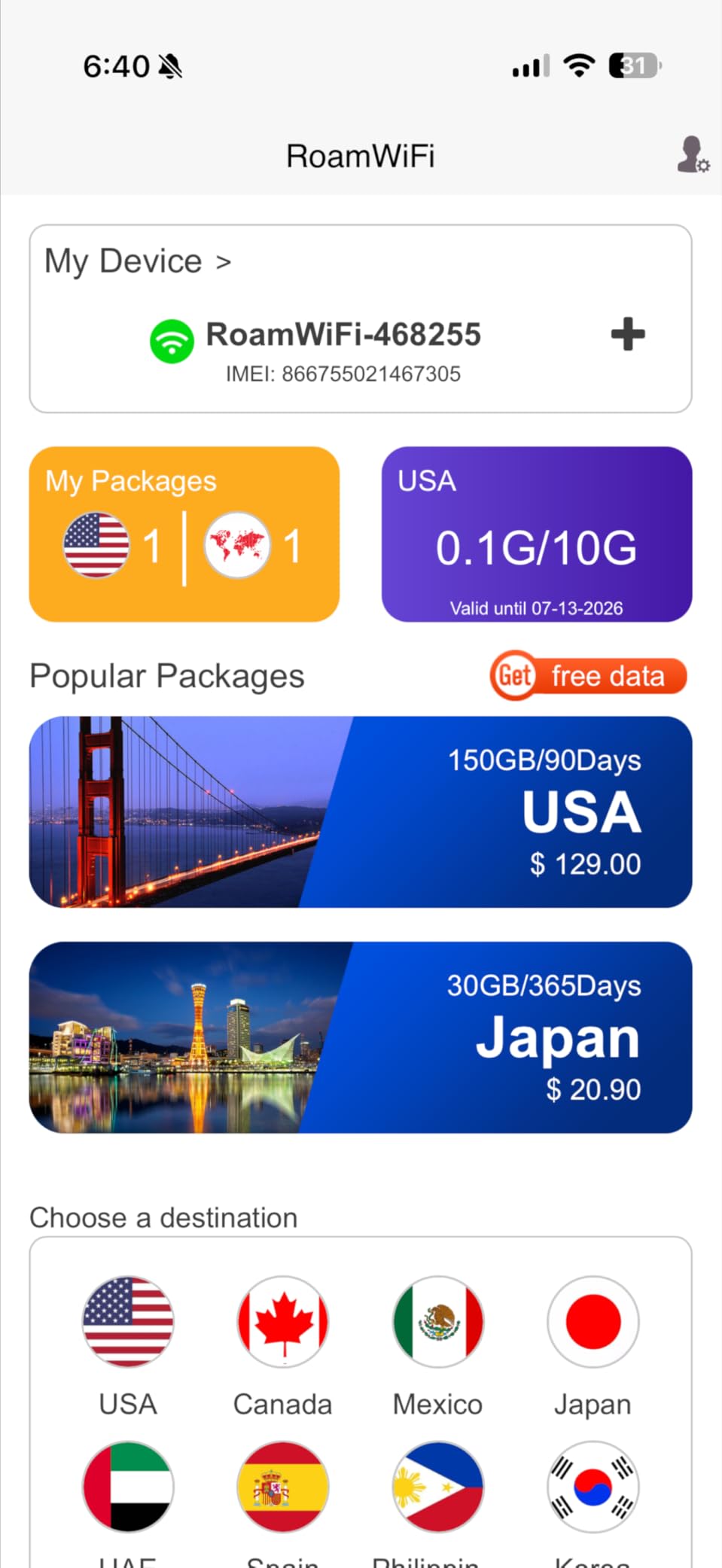 RoamWiFi 4G LTE Mobile Hotspot Router Worldwide Portable High Speed Hotspot with US 1GB Data 30Day No SIM Card Needed 10 Connected Devices Pocket Hotspot for Travel in 170+ Countries customer photo 1