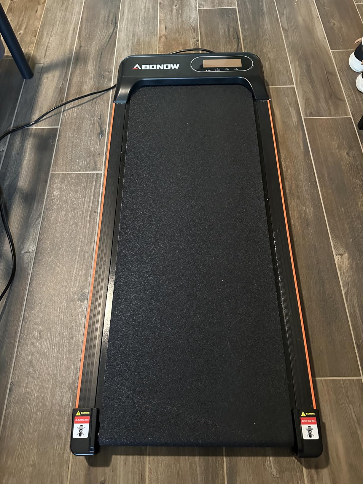Abonow Walking Pad, Under Desk Treadmill with Incline for Home Office 2.5HP Portable Walking Treadmill with 265 Lbs Weight Capacity Walking Machine, Remote Control, LED Display customer photo 1