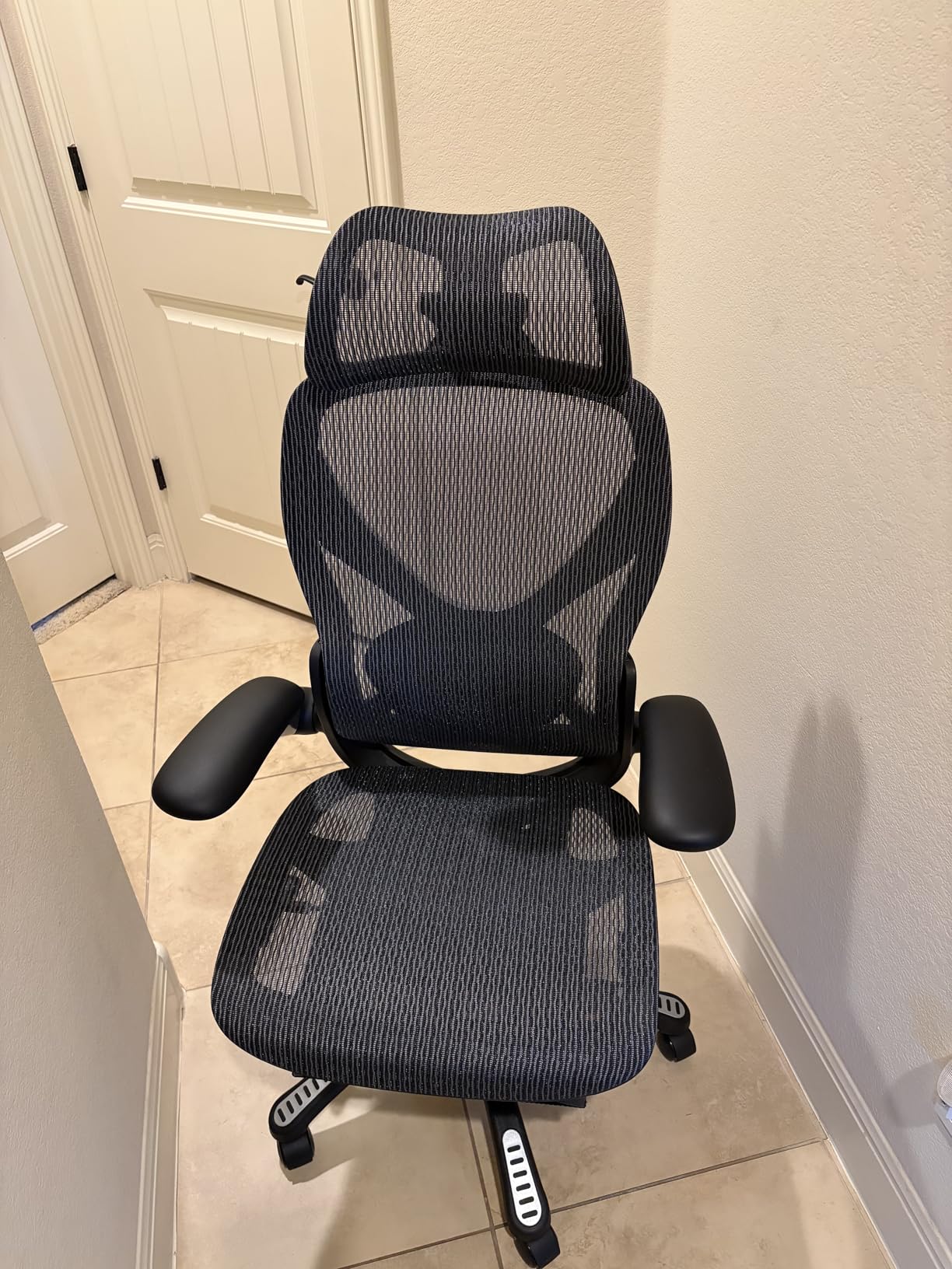 ELABEST X100 Ergonomic Mesh Office Chair with Footrest, Big and Tall Home Desk Chair with 5D Flip-Up Arms, Adjustable 3D Lumbar Support, Gaming and Executive Computer Chairs customer photo 2