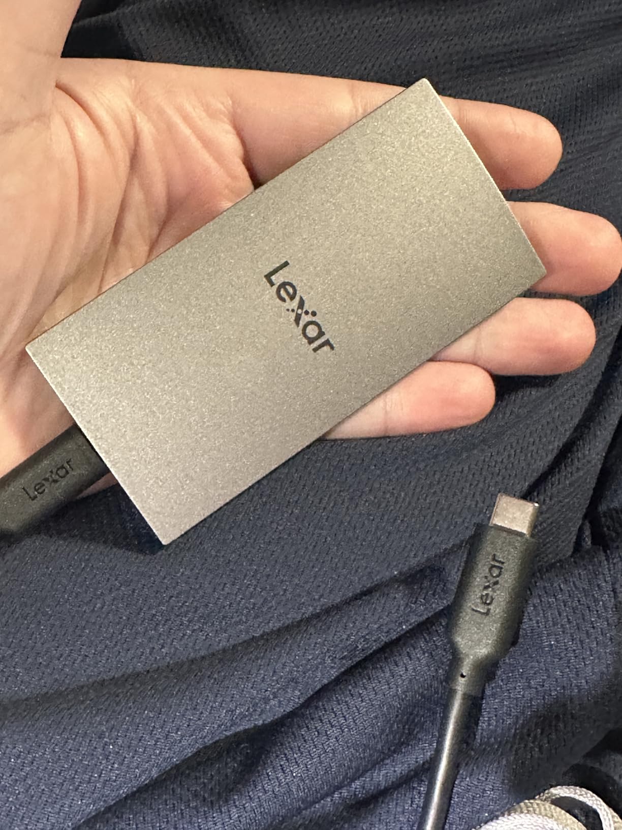Lexar ES3 1TB External SSD, USB 3.2 Gen2 Portable SSD, PSSD Up to 1050MB/s Read, 1000MB/s Write, Silver customer photo 1