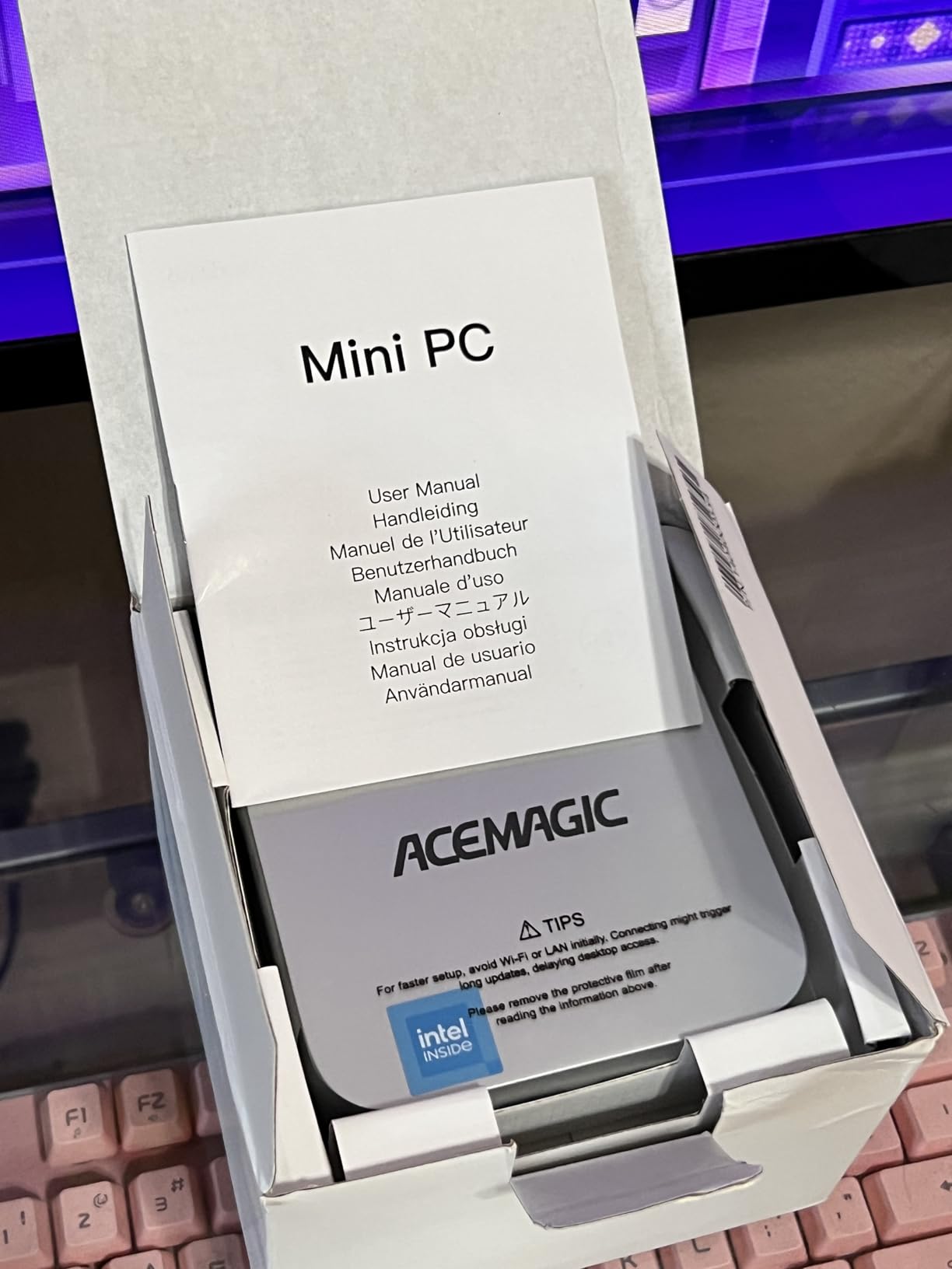K1 Mini PC AMD Ryzen R2544 8GB DDR4 256GB SSD Mini Computers (Turbo 3.7GHz), Win 11 Pro Radeon 4K Triple Display Desktop Computers 3.2USB-C Max 28W, VESA GbE/WiFi/BT Education/Business Office customer photo 1
