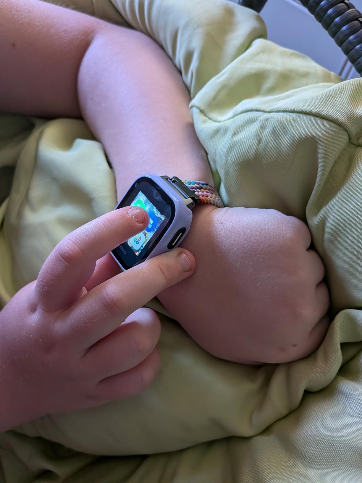 JrTrack 5 Kids Smart Watch by Cosmo | Best Kid-Safe Phone Watch | Precision Real-Time GPS Tracking | Call, Text, Activity, School Settings | Spotify Music | Parental Controls | SOS & Safety Alerts customer photo 1