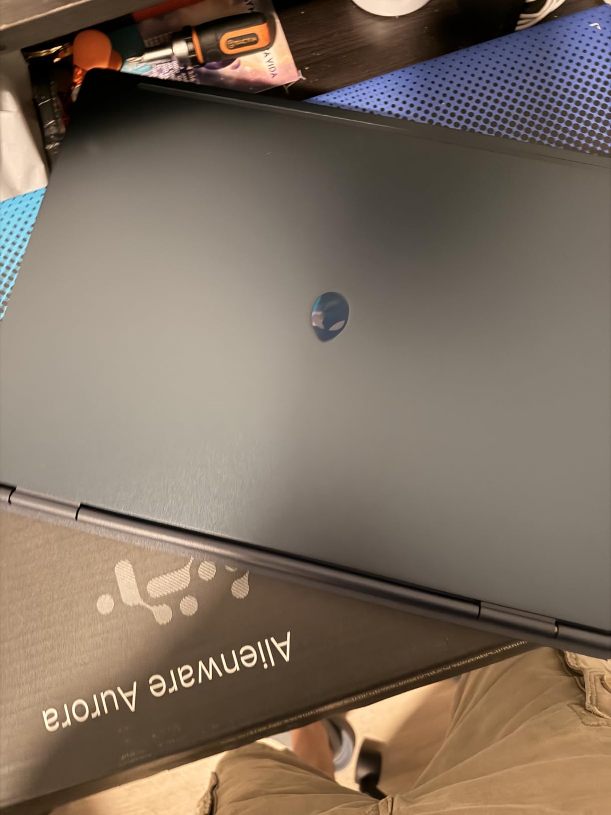 Alienware 16 Aurora Laptop, 16-inch 16:10 WQXGA Display, Intel Core 7-240H Series 2, 16GB DDR5 RAM, 1TB SSD, NVIDIA GeForce RTX 5060 8GB GDDR7, Windows 11 Home, Onsite Service - Blue customer photo 1