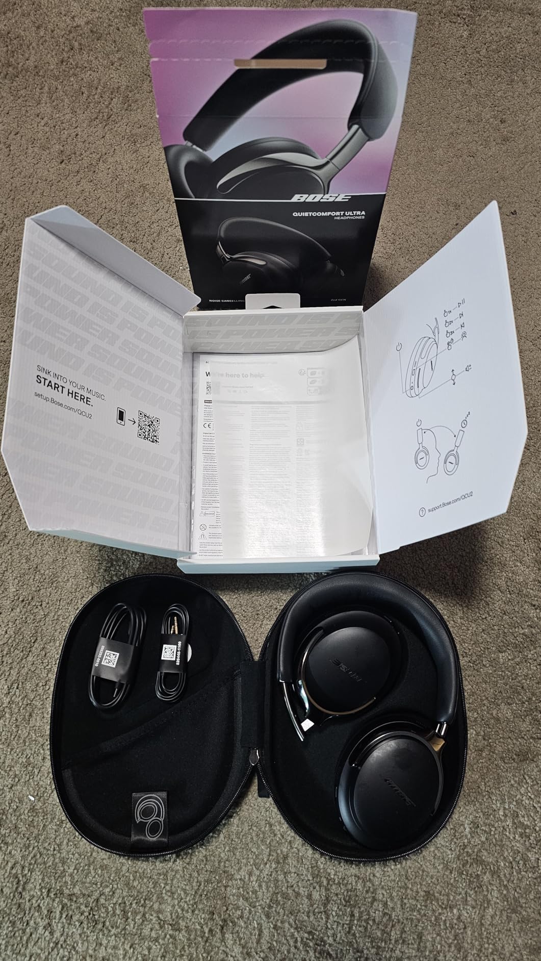 QuietComfort Ultra Bluetooth Headphones (2nd Gen), Wireless Headphones with Spatial Audio, Over Ear Noise Cancelling with Mic, Up to 30 Hours of Play time, Desert Gold - Limited Edition Color customer photo 1