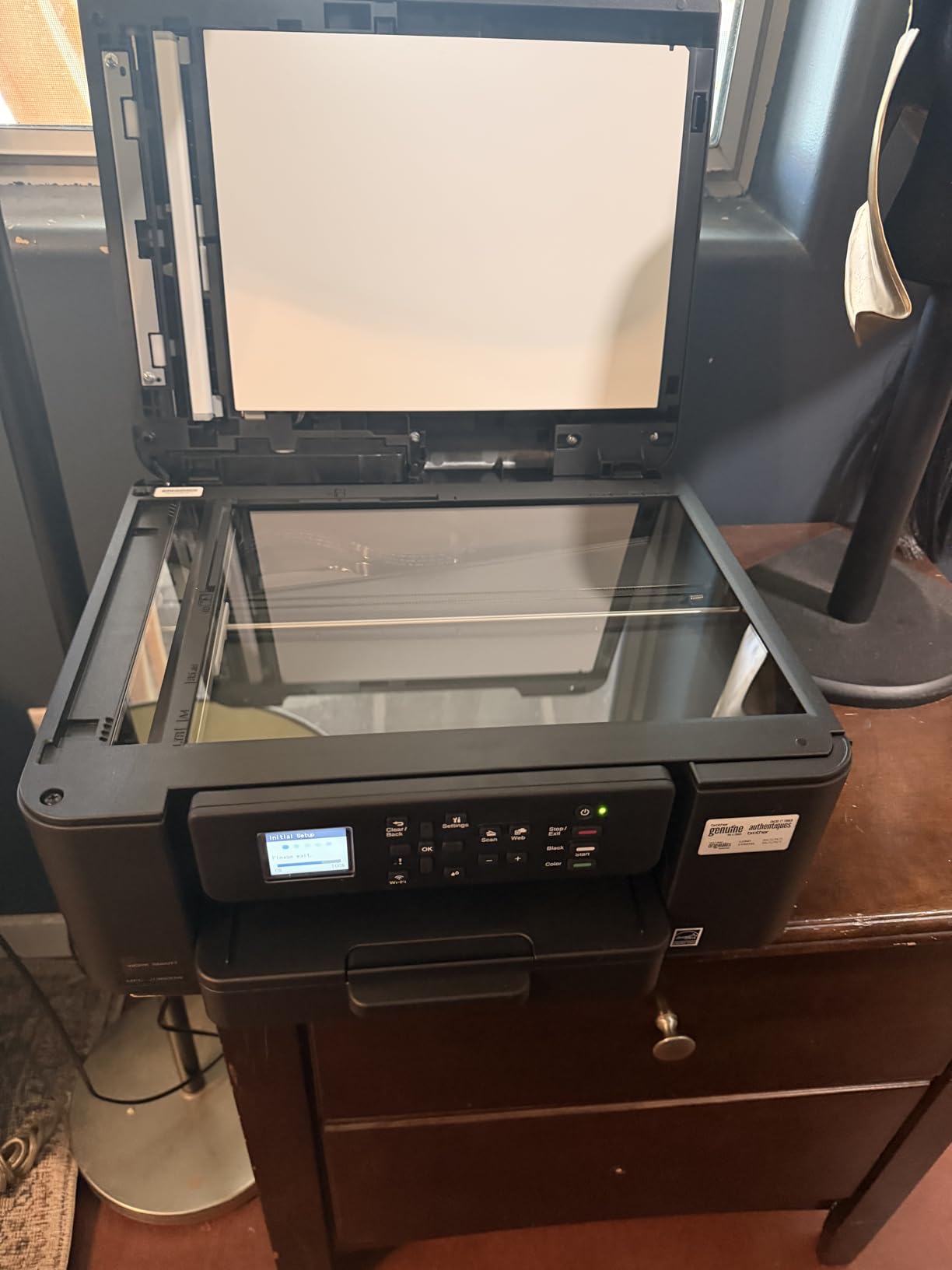 Brother Work Smart 1360 Wireless Color Inkjet All-in-One Printer with Automatic Duplex Printing and 1.8