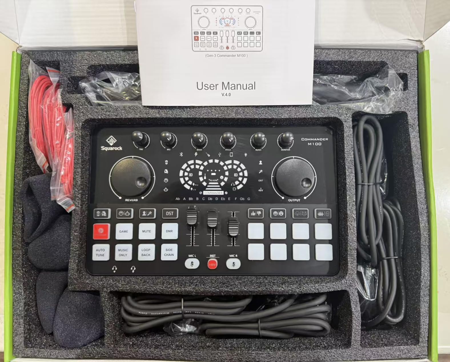Podcast Equipment Bundle for 4, All-in-One Audio Mixer with Dynamic Microphones Noise Reduction for Live Streaming/Recording/Singing, PC, Smartphone, TikTok M100 3rd customer photo 2