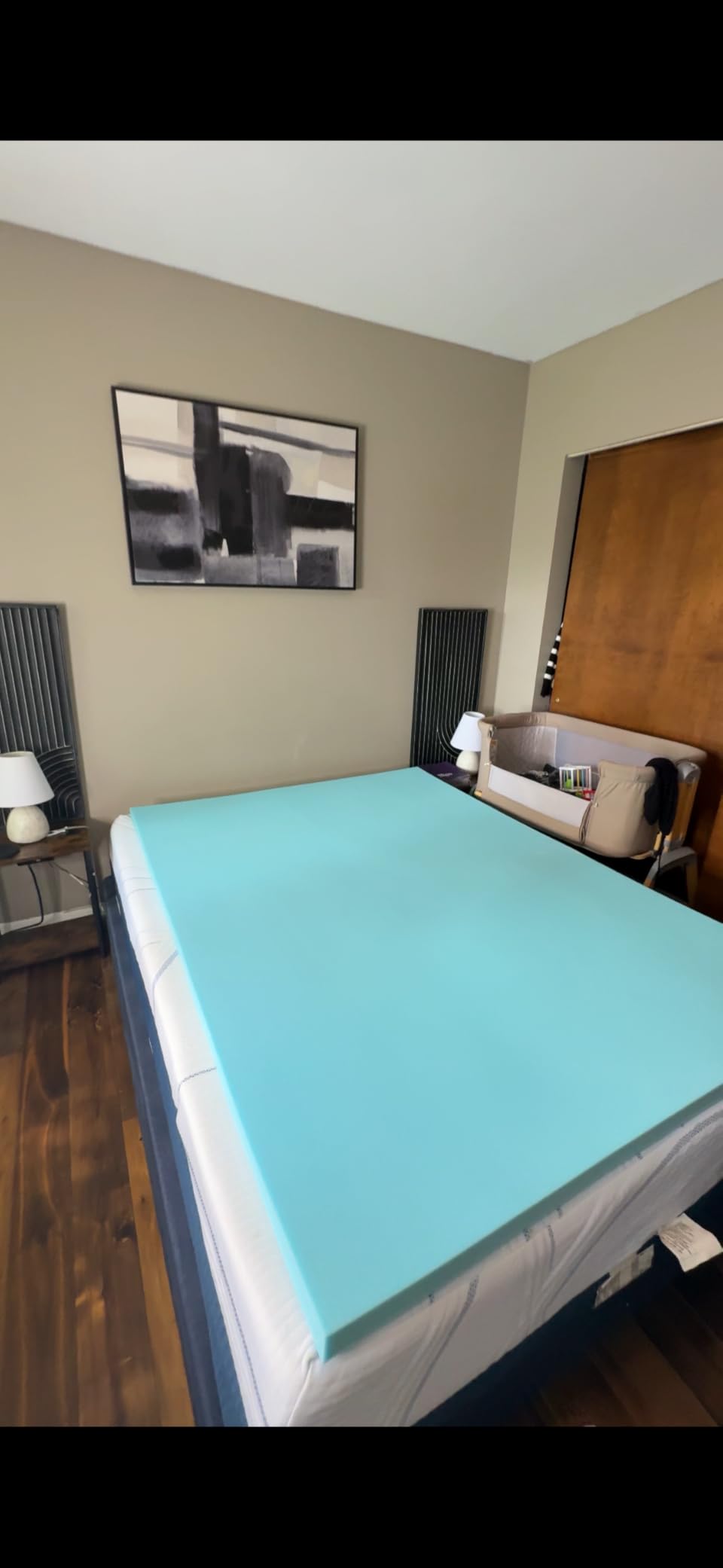 Dual Layer 4 Inch Memory Foam Mattress Topper Twin XL, 2