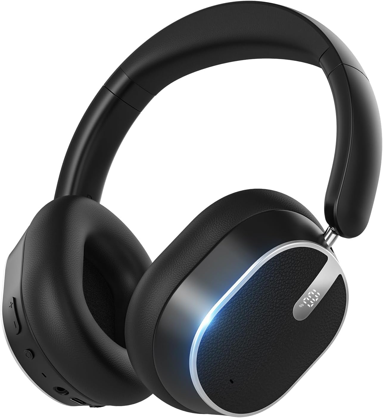 Hybrid Active Noise Cancelling Bluetooth Headphones, Over Ear Wireless Headphones with 120H Playtime, Hi-Res Audio, Deep Bass, Memory Foam Ear Cups for Home Office Travel customer photo 1