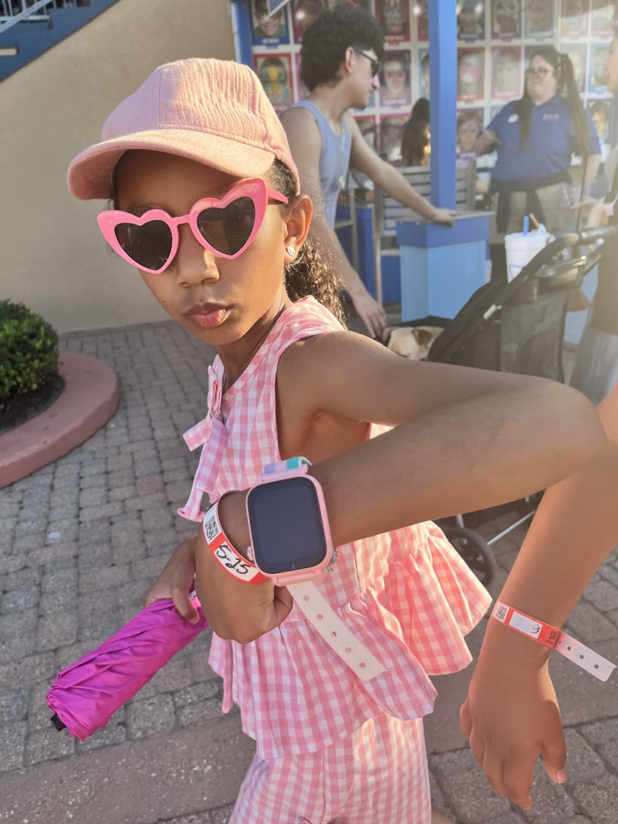 4G Kids Smart Watch GPS Tracker, Smartwatch for Kid with Video Calling, Voice Chat, Class Mode, SOS, Pedometer, Alarm, SIM Card HD Touch Screen Phone Watch Gift for 4-12 Girls Boys (Light Purple) customer photo 1