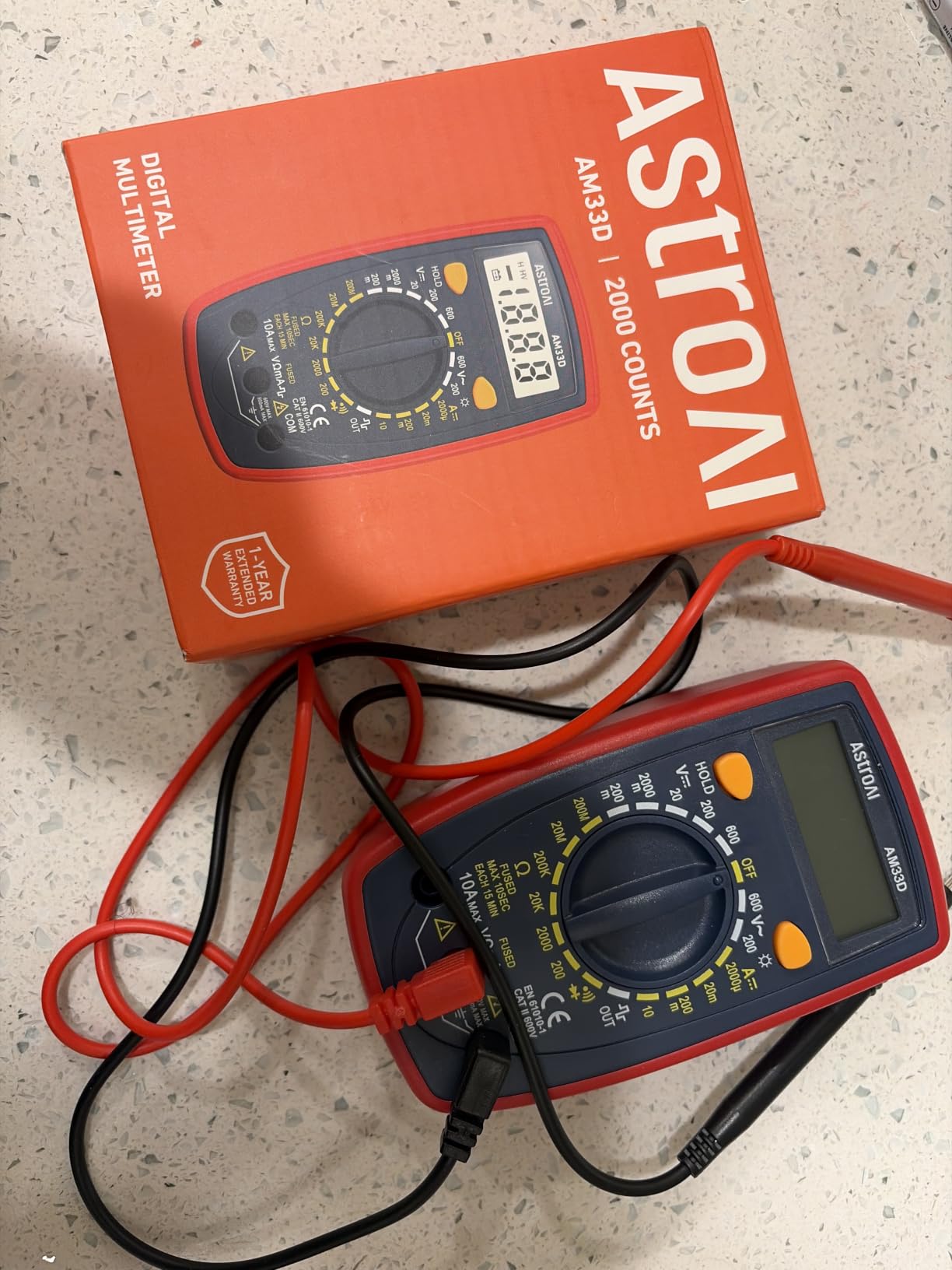 AstroAI Digital Multimeter Tester 2000 Counts with DC AC Voltmeter and Ohm Volt Amp Meter customer photo 1