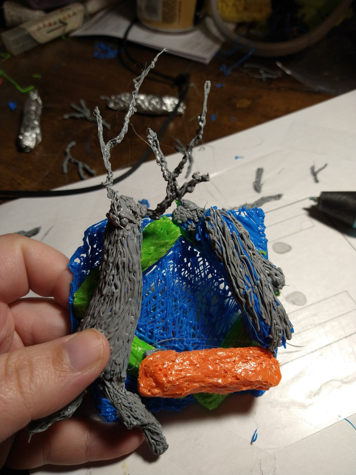 SCRIB3D P1 3D Printing Pen with Display, Filament, Stencil Book, and Project Guide customer photo 1