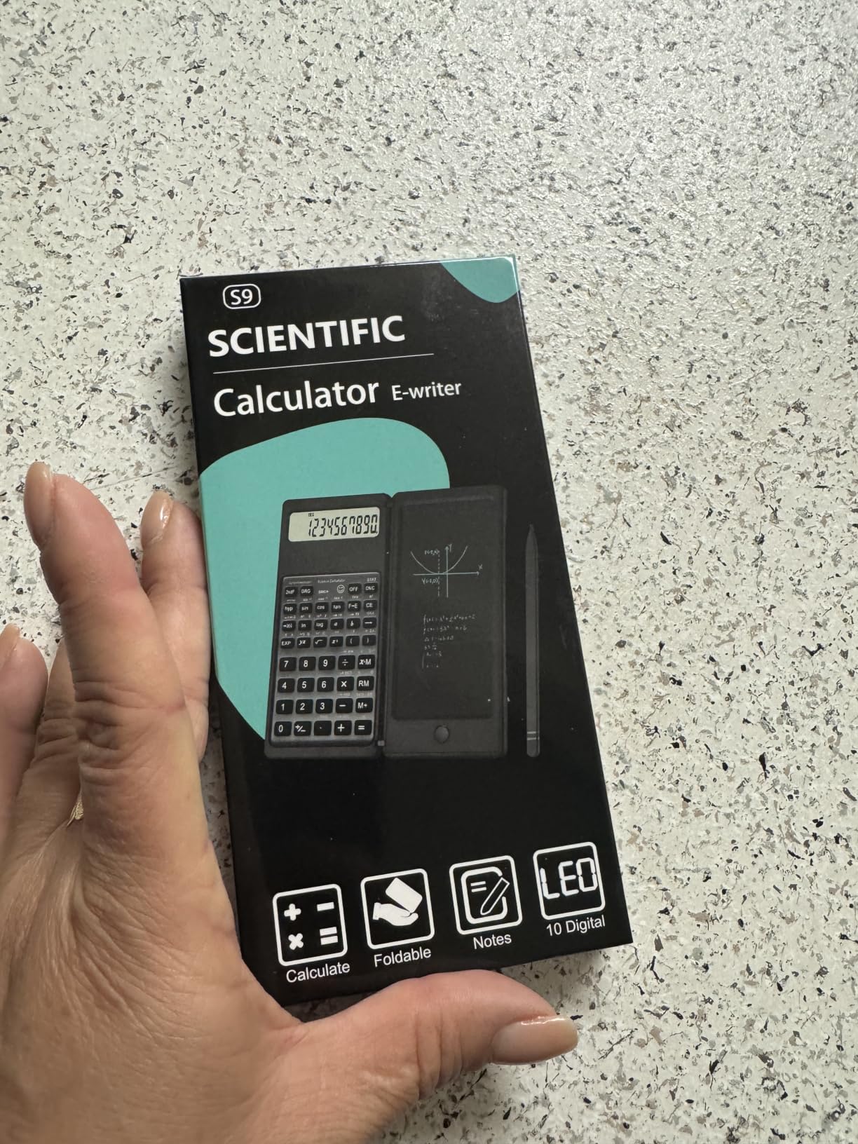 IPepul Scientific Calculators for Students, 10-Digit Large Screen, Math Calculator with Notepad, Classroom Must Haves for Middle High School Supplies & College (Black) customer photo 1