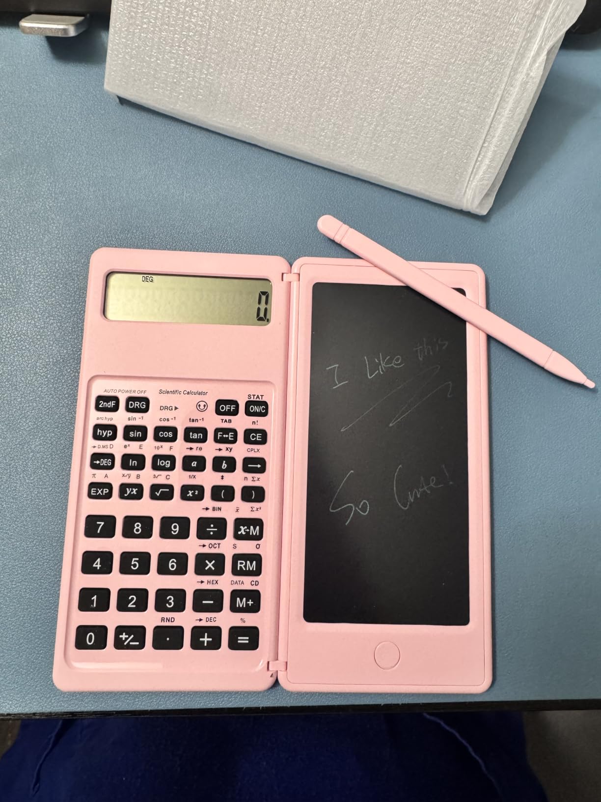 IPepul Scientific Calculators for Students, 10-Digit Large Screen, Math Calculator with Notepad, Classroom Must Haves for Middle High School Supplies & College (Black) customer photo 2