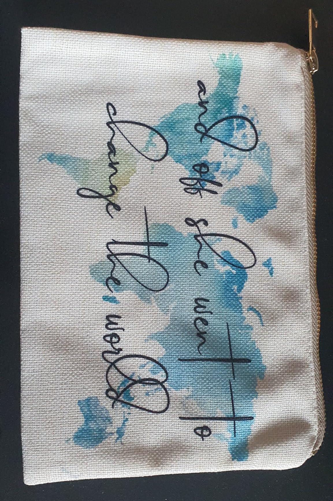 Graduation Gift For Her - World Map Makeup Bag customer photo 1