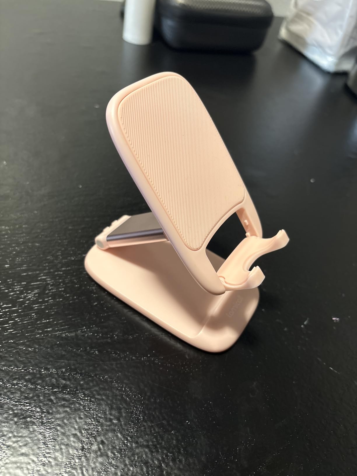 Lamicall Purple Phone Holder for Desk - Dark Purple Cellphone Stand | Desk Accessories Desktop Office Must Have, Gifts for iPhone 17 16 15 14 13 Pro Max Mini, 12 11, 4-8'' Telephone Stand customer photo 2
