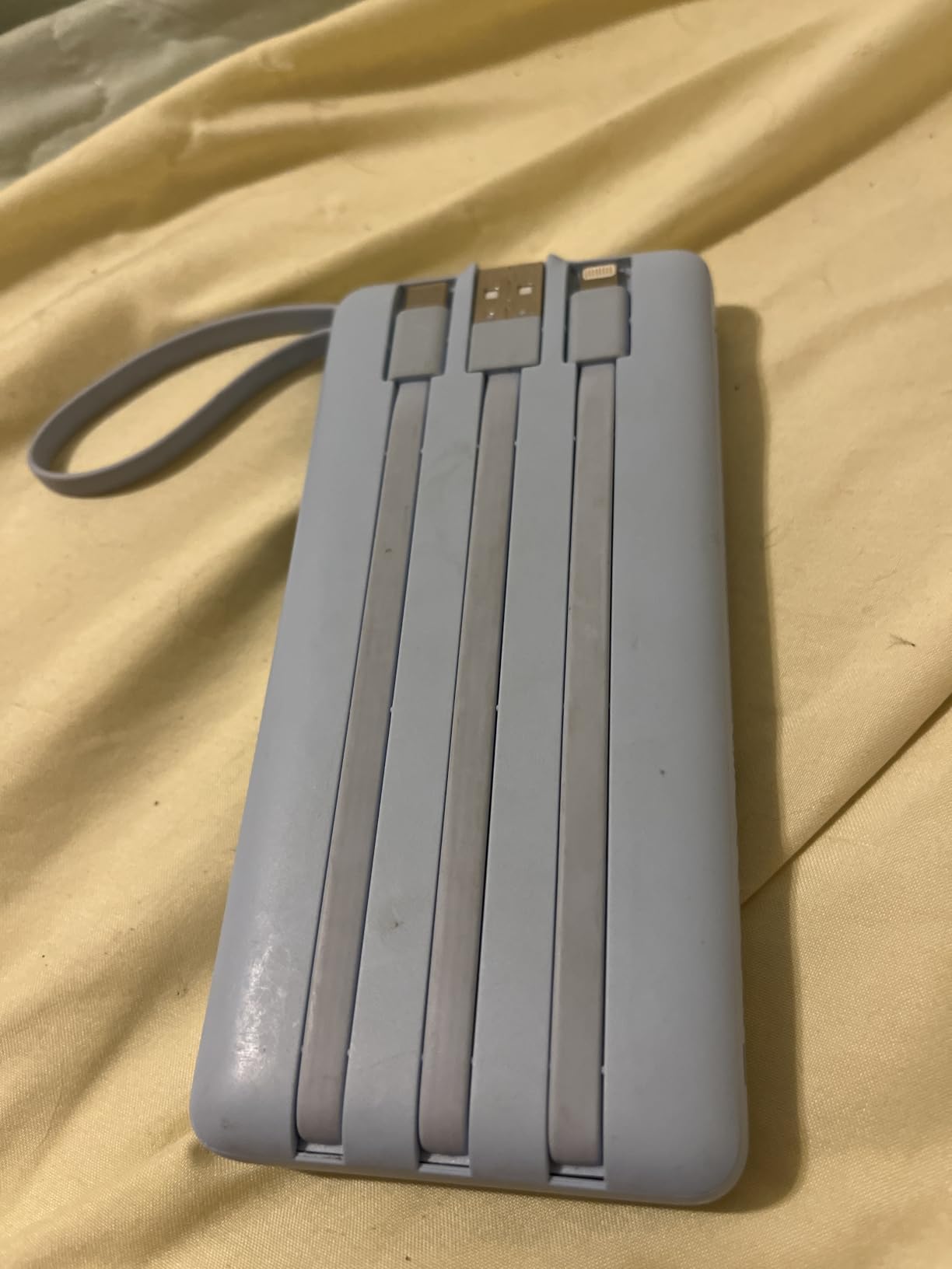 VRURC Portable Charger Power Bank, Built-in 4 Cables & 2 Ports, 10000mAh Slim Battery Pack with LED Display - Pink customer photo 2