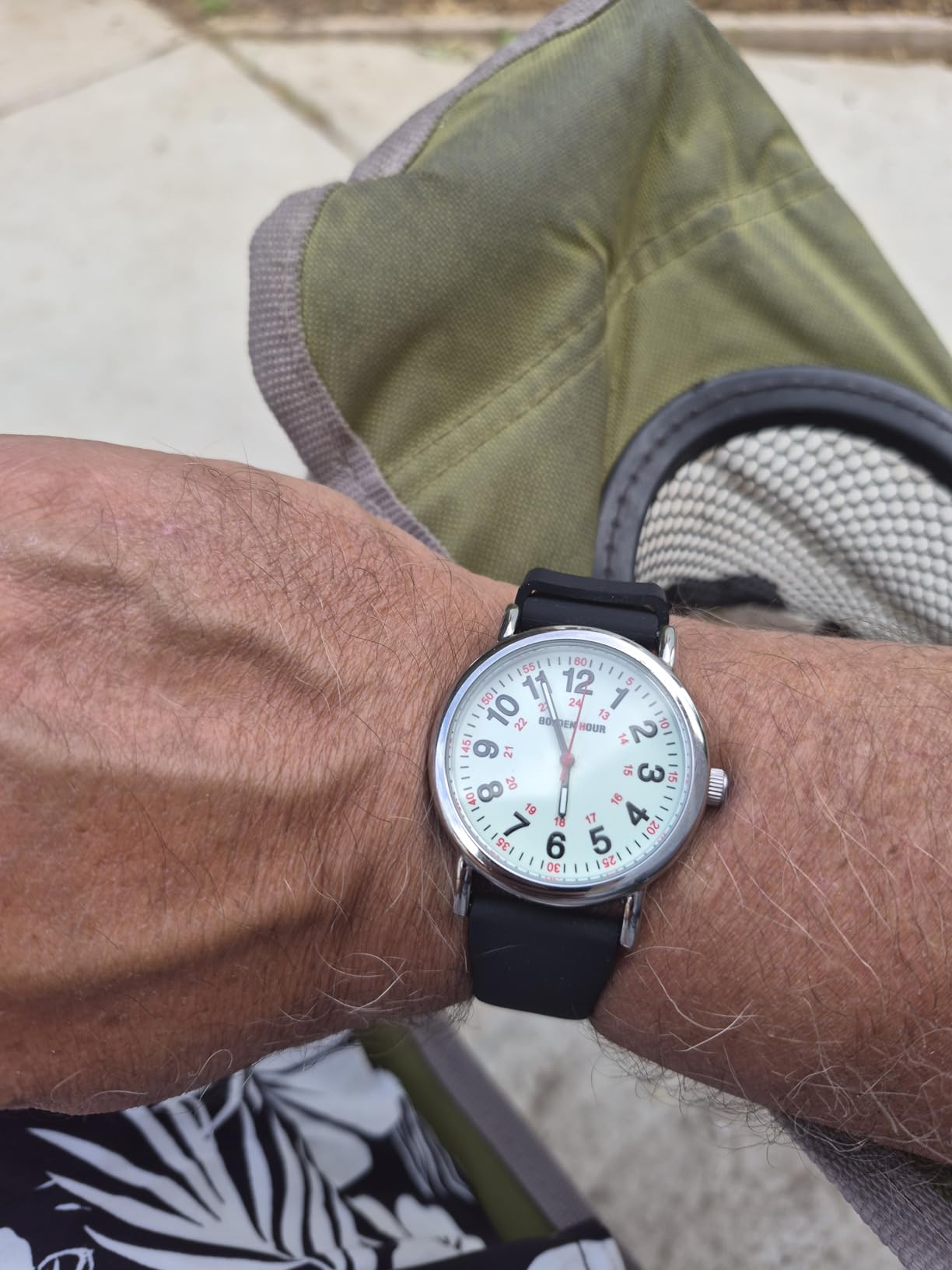 GOLDEN HOUR Waterproof Nurse Watch for Medical Professionals - Military Time, Luminous Easy Read Dial, Second Hand customer photo 1