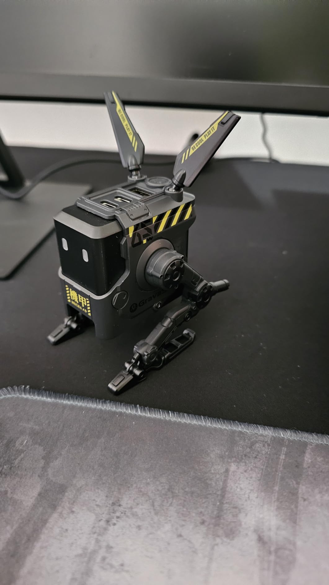 GRAVASTAR 65W GaN Robot USB-C Charger with 3 Ports | Futuristic Robot-Inspired Design, Fast Charging customer photo 1