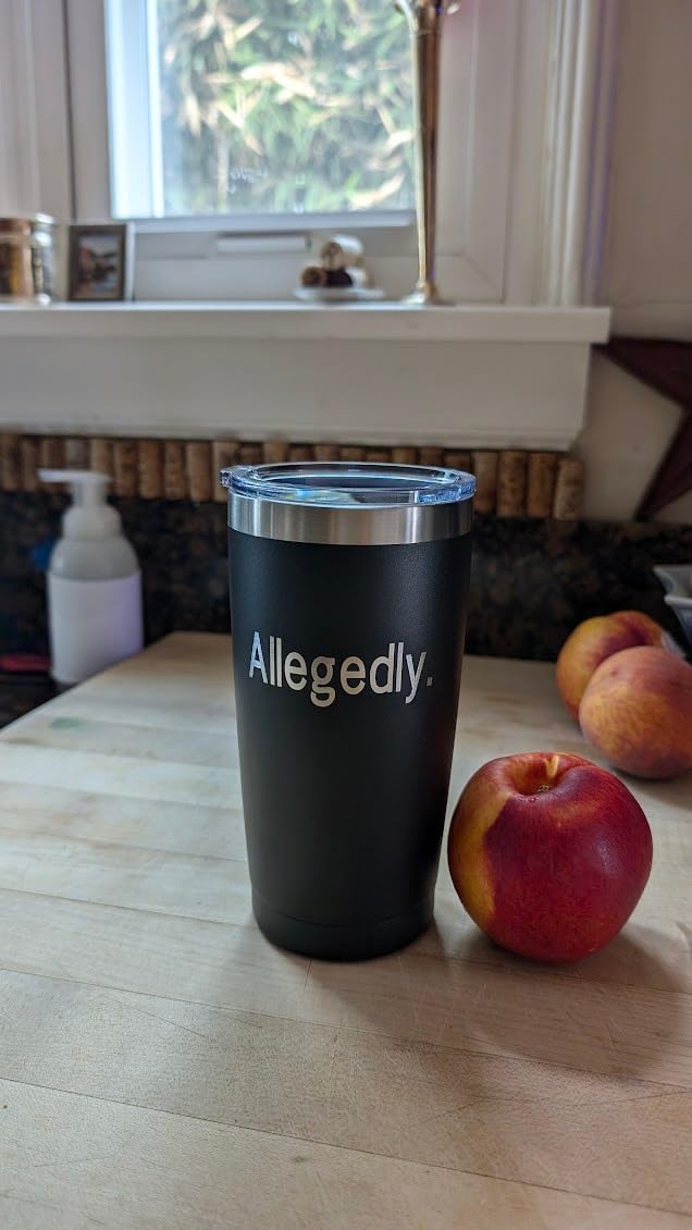 Lawyer Gifts for Men & Women, Law School Essentials, Allegedly Tumbler | Law School Gift, Funny Law Students Gifts, Future Lawyer, Attorney, Birthday, Christmas, 20oz Engraved Mug Cup customer photo 1