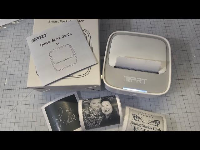 PRT Mini Sticker Printer, Portable Thermal Printer with 1Roll Sticker Paper | Inkless Sticker Maker, Bluetooth Label Printer for Study Notes, DIY customer photo 2