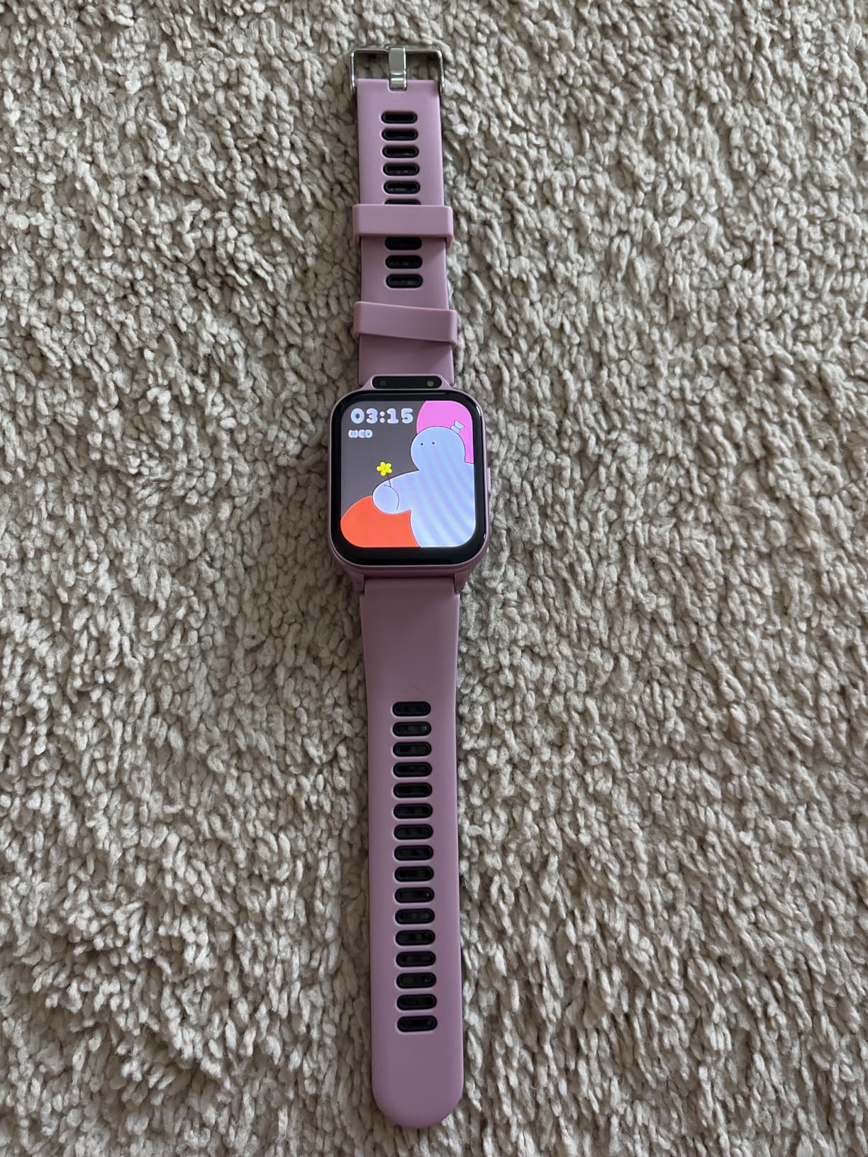 Kids Waterproof Smart Watch Girls with Fitness Tracker Sports Activity, Pedometer Heartrate SpO2 Stress Monitor Flashlight APP HD Touch Screen Camera Games Music for 4-13 Year Old Girls Gifts for Kids customer photo 1
