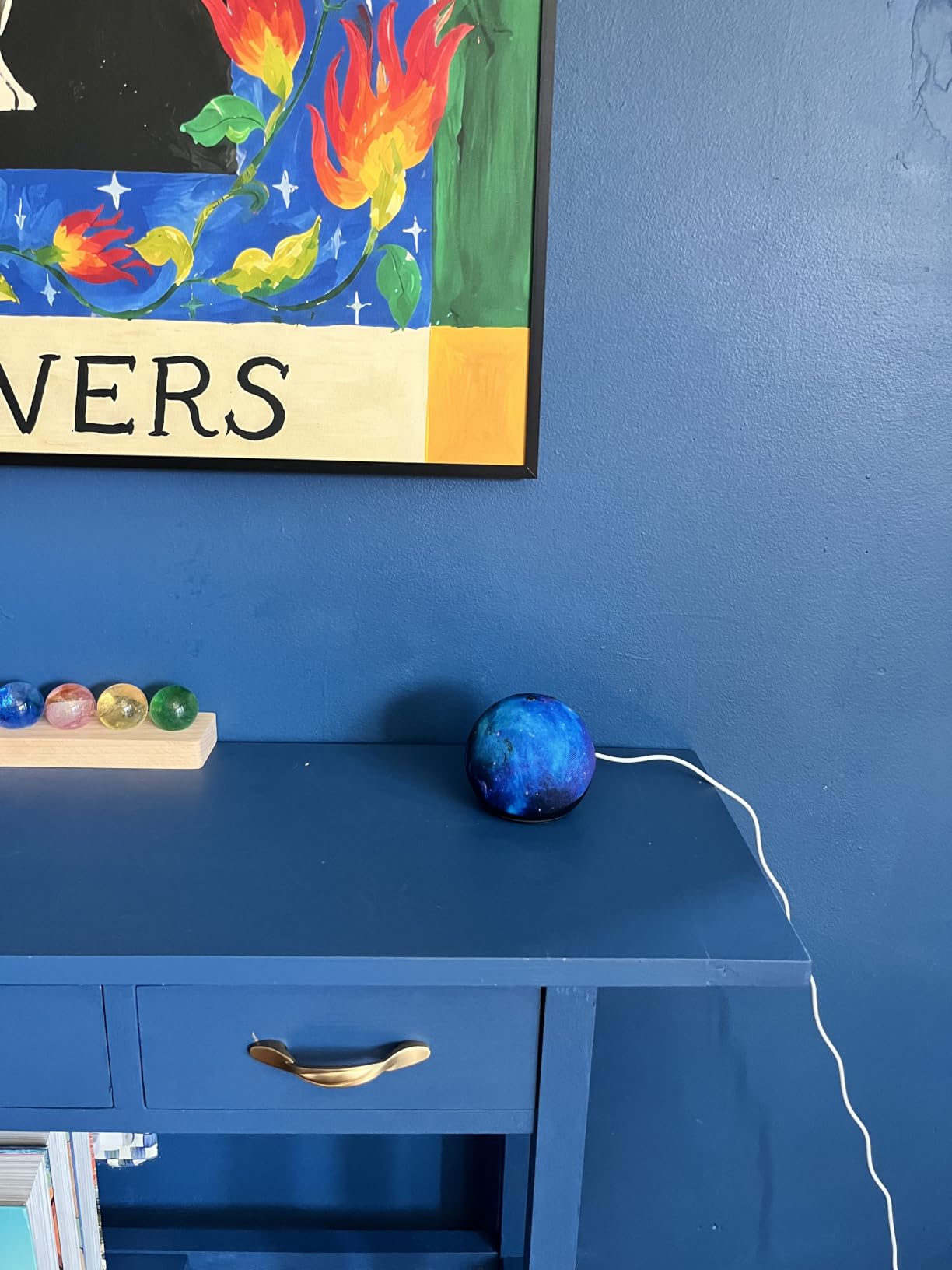 Amazon Echo Dot Kids (newest model), Smart speaker to enjoy age-appropriate audiobooks, interactive games and Alexa+ experiences to create and learn, Rainbow Swirl design customer photo 2
