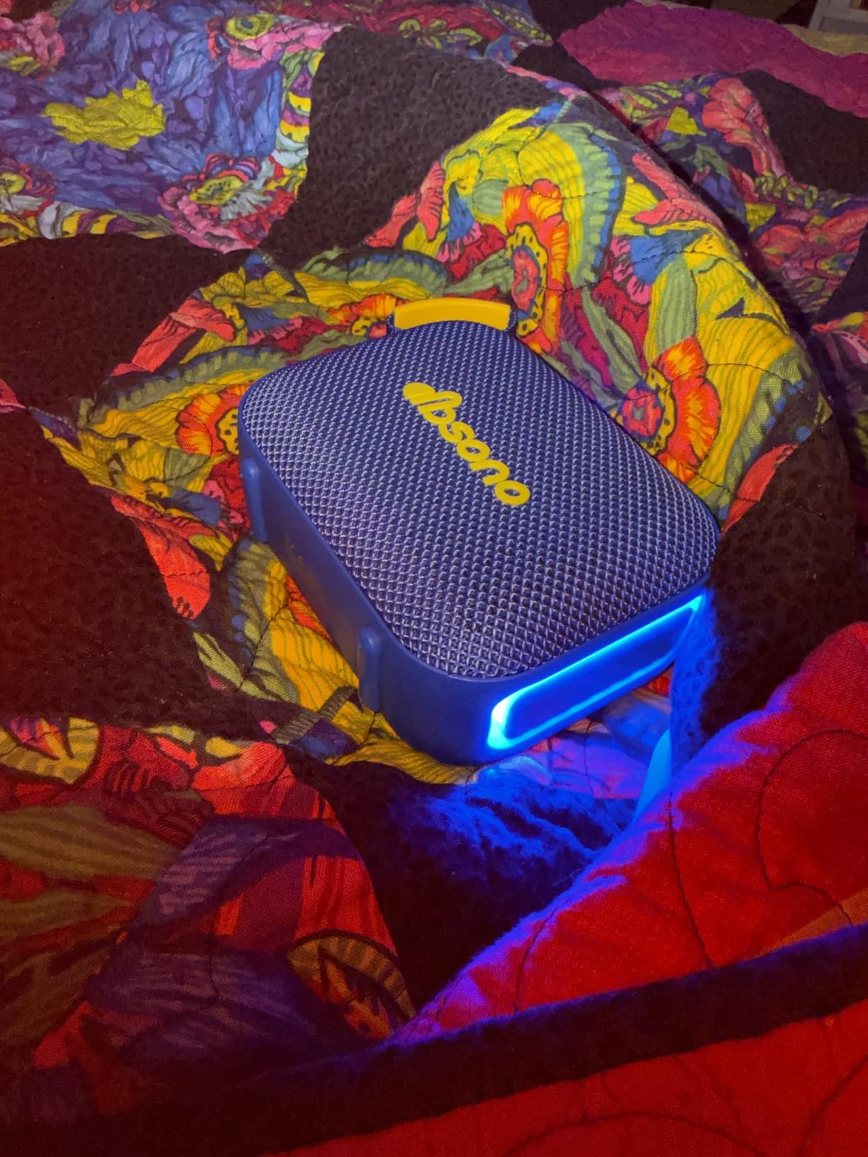 Portable Bluetooth Speaker Line-in Support: IPX5 Waterproof HD Sound Up to 24H Playtime, TWS Pairing, LED Light, Outdoor Speaker for Beach/Pool/Travel, Back to School Gifts for Adult Teen-Dark Green customer photo 2