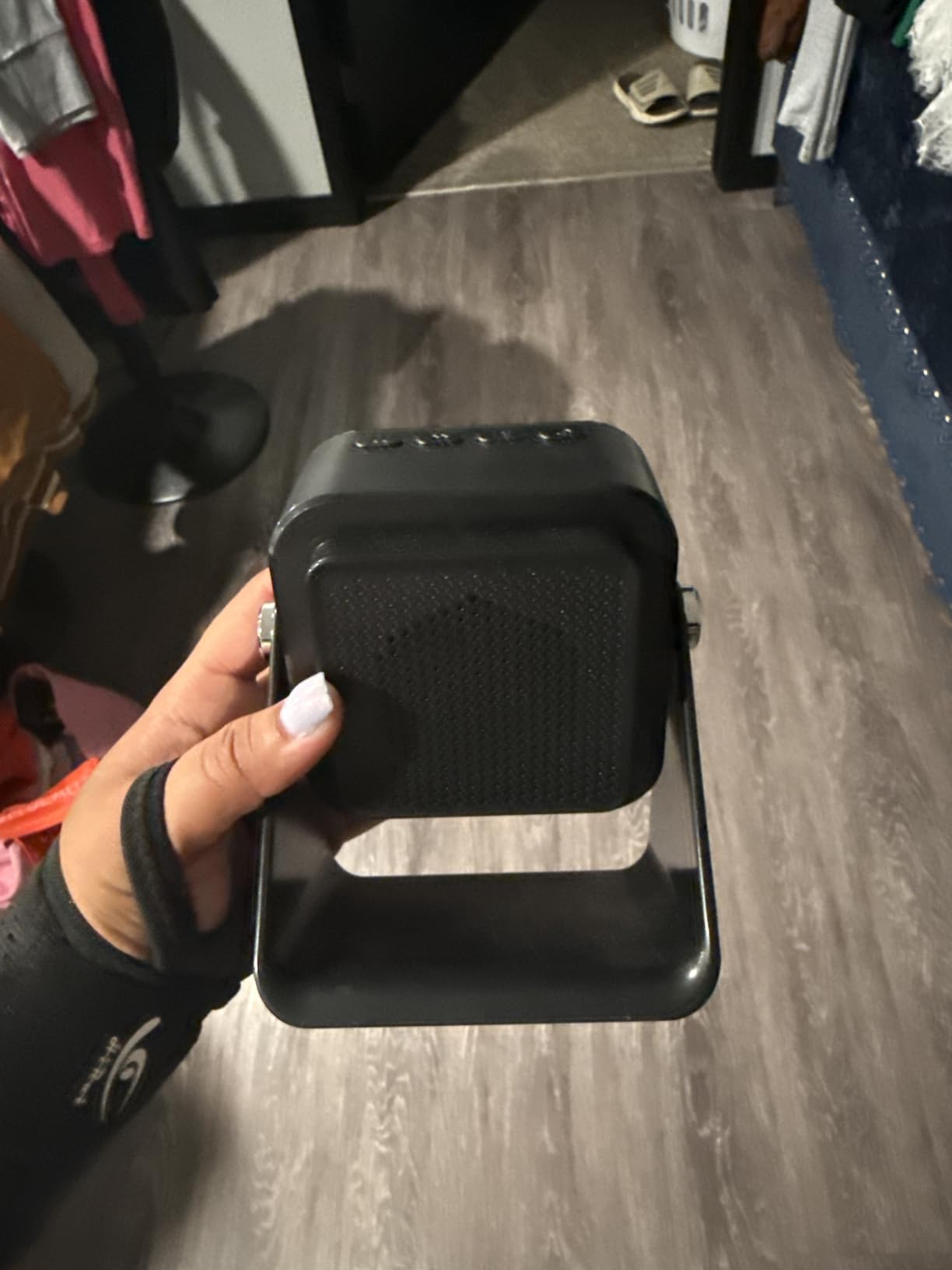Induction Speaker 5-in-1 Wireless Bluetooth Audio - No Pairing Needed, Adjustable Stand, RGB Light, Louder Sound, Emergency Phone Charging customer photo 2