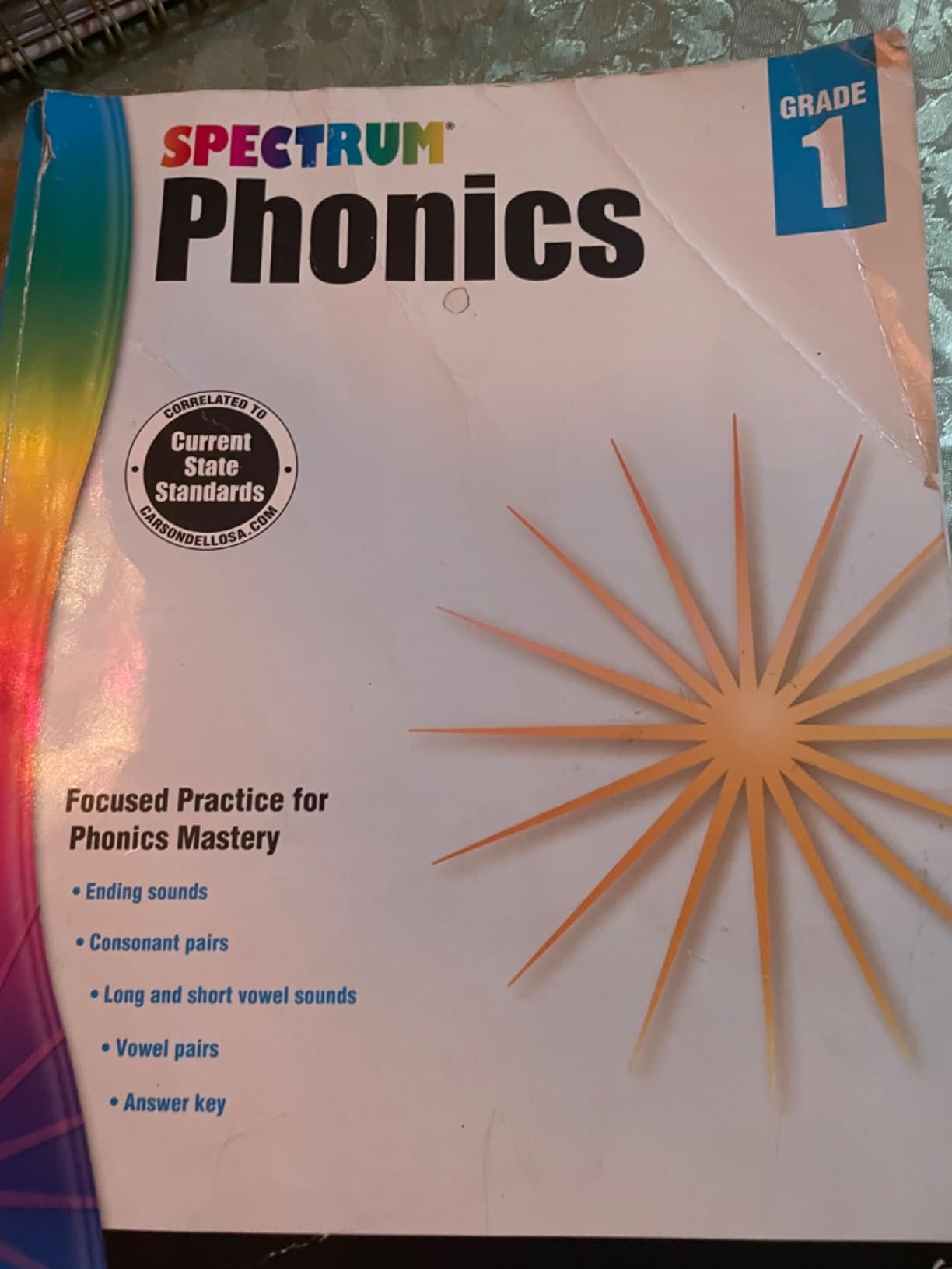 Spectrum 1st Grade Phonics Workbooks, Vowel, Consonant, and Ending Sounds and Pairs, Letters, Words, and Sentence Writing Practice, Classroom or Homeschool Curriculum customer photo 2