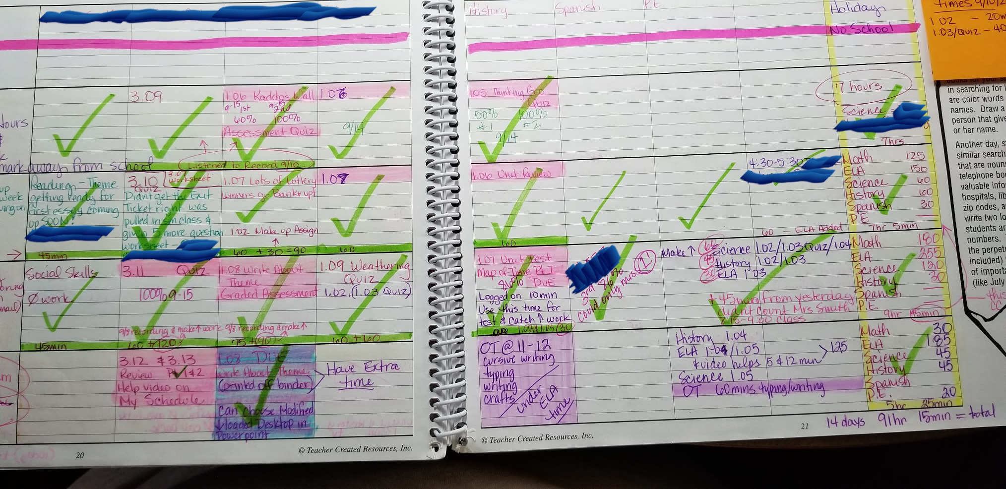 Chalkboard Teacher Plan Book customer photo 2