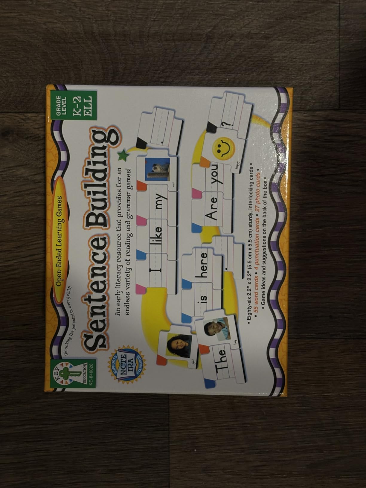 Key Education Sentence Building Game, Phonics Puzzles Grammar Flashcard Set | 86 Interlocking Sight Word Puzzle Cards, Color Coded Parts of Speech for Kids, Kindergarten, 1st & 2nd Grade Learning customer photo 2