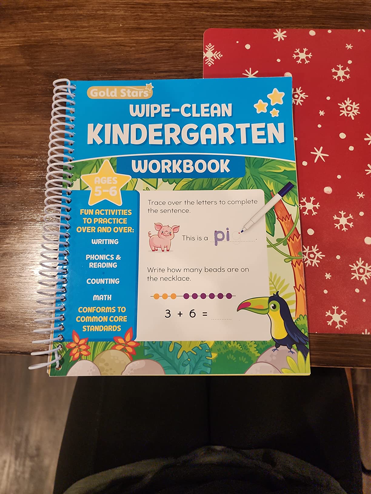 Wipe Clean Kindergarten Workbook for Kids Ages 5-6: All Subjects Including Writing, Math, Sight Words, Phonics, Reading, Addition and Subtraction, and More! Includes Dry Erase Marker customer photo 2