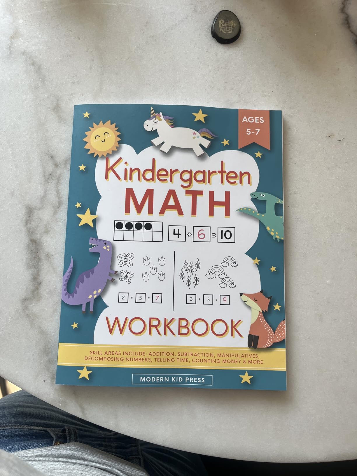Kindergarten Math Workbook: Kindergarten and 1st Grade Workbook Age 5-7 | Homeschool Kindergarteners | Addition and Subtraction Activities + Worksheets customer photo 1